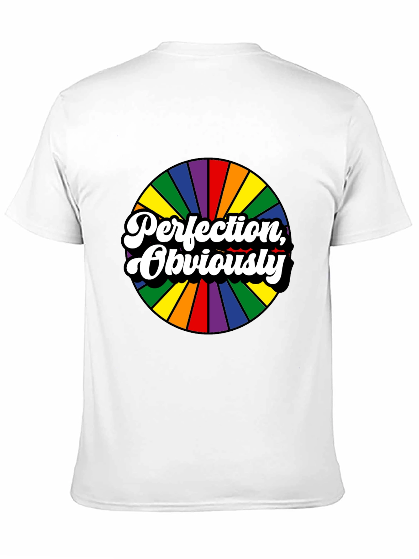 Black Perfection, Obviously Rainbow Circle Black Tee view 11