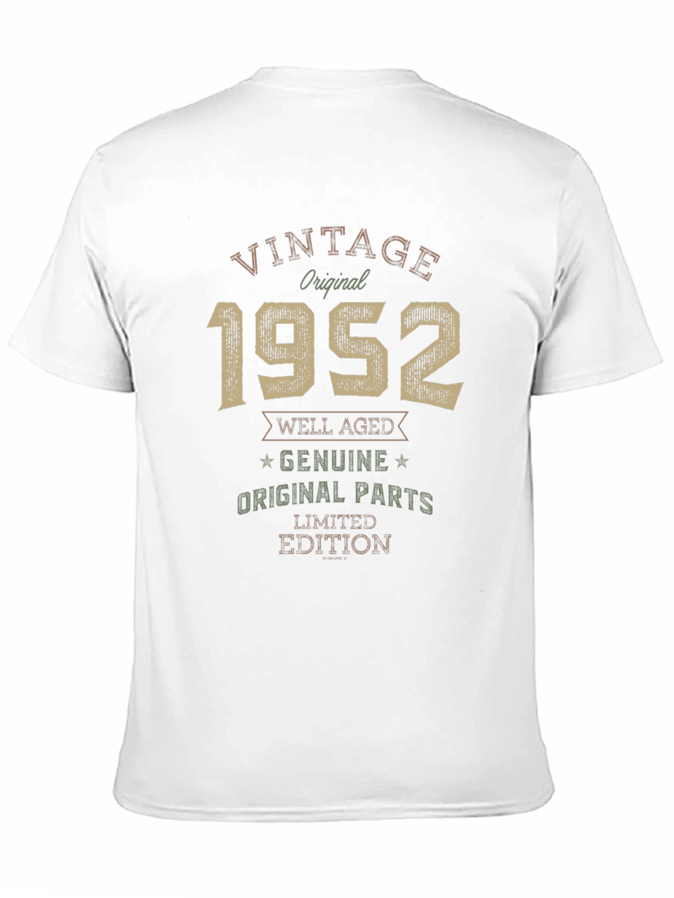 Black Vintage 1952 T-Shirt - Original Parts Limited Edition view 11