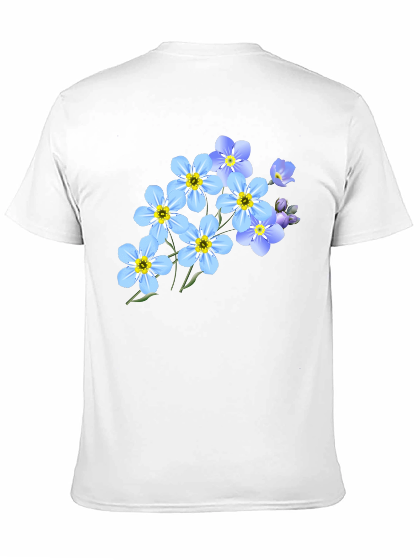 Black Floral Graphic Black T-Shirt view 11