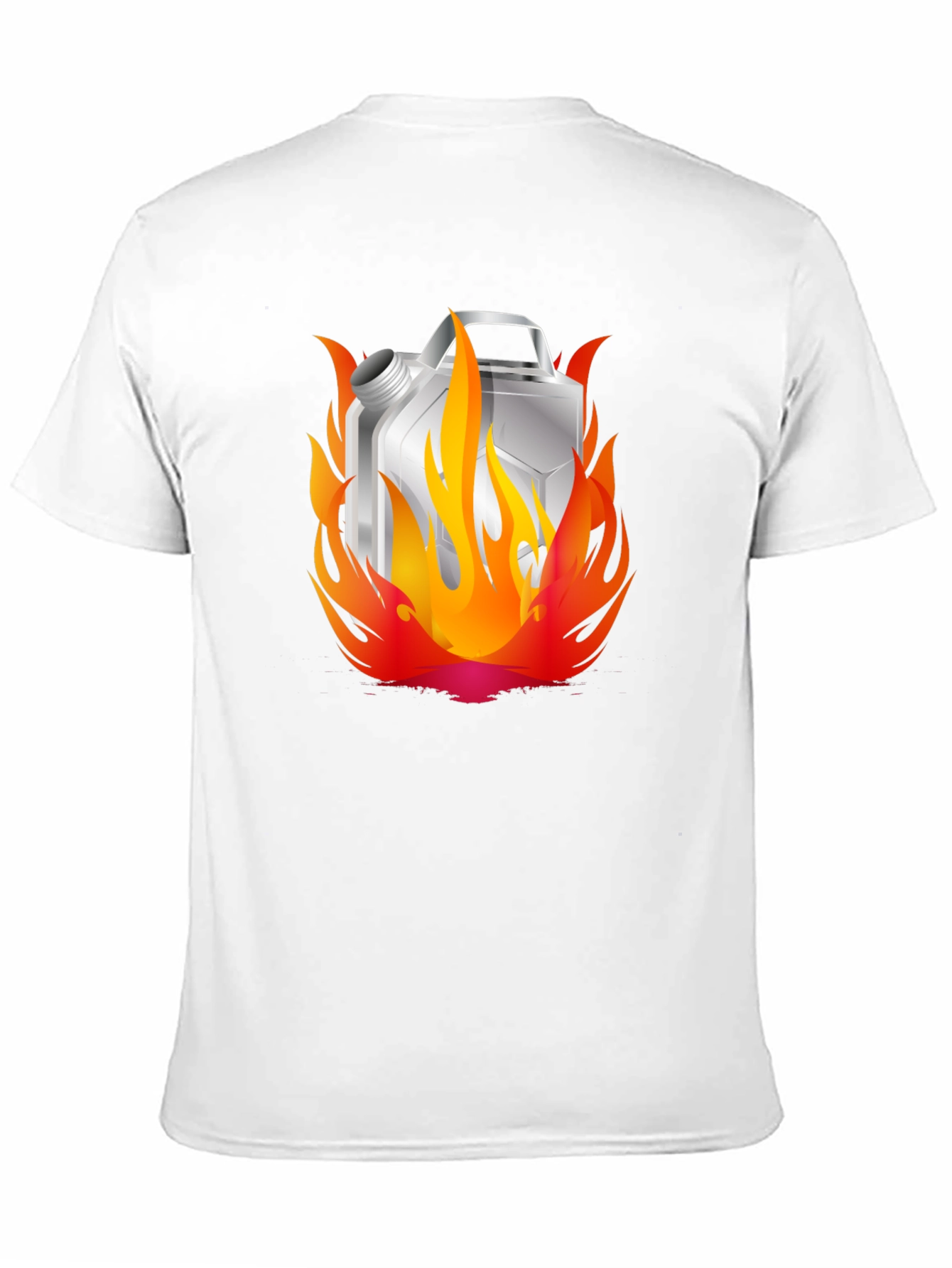 Black Burning Gas Can T-Shirt - Cool Graphic Tee view 11