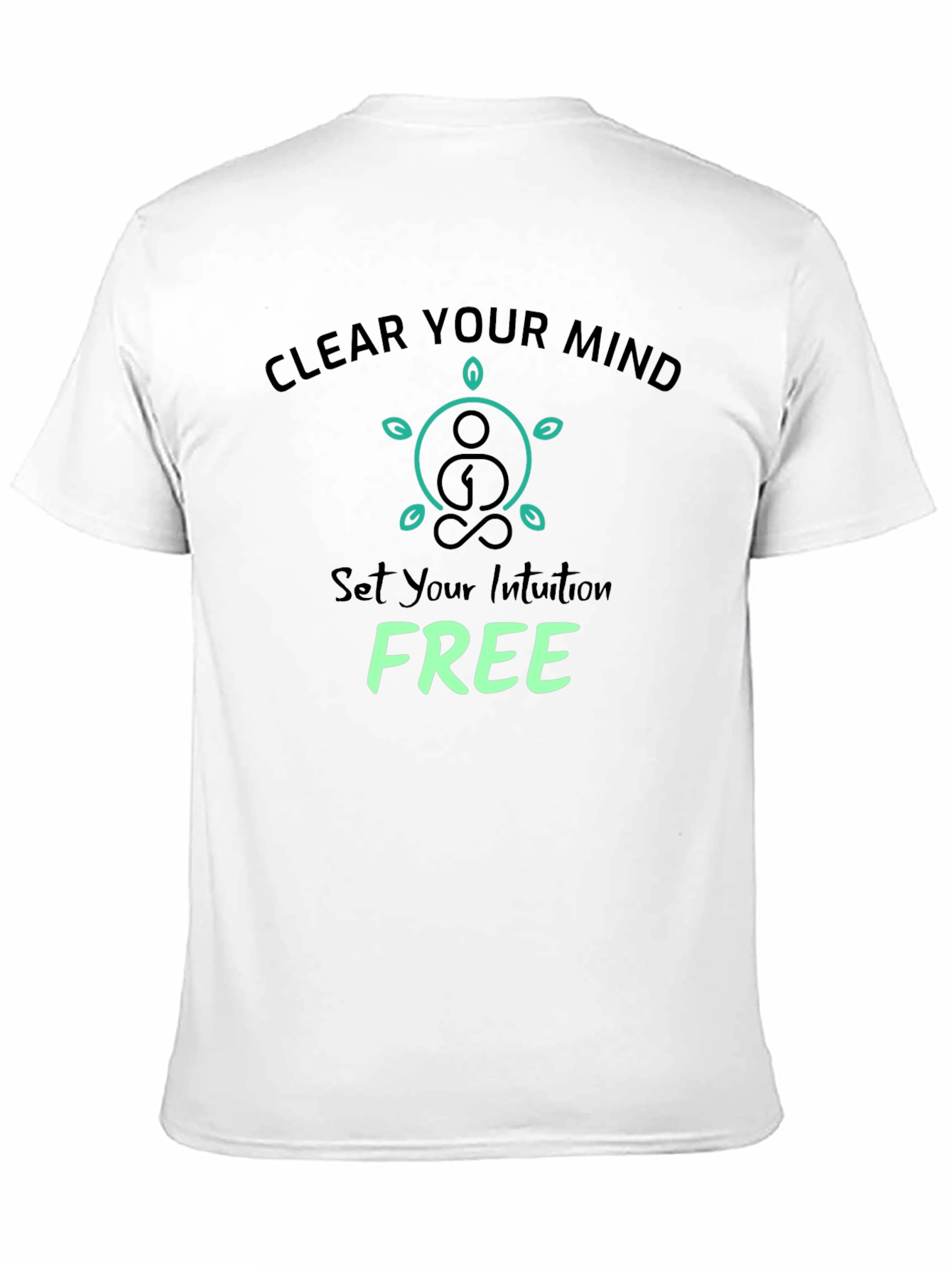 Black Clear Your Mind Graphic Tee - Black Cotton T-Shirt view 11