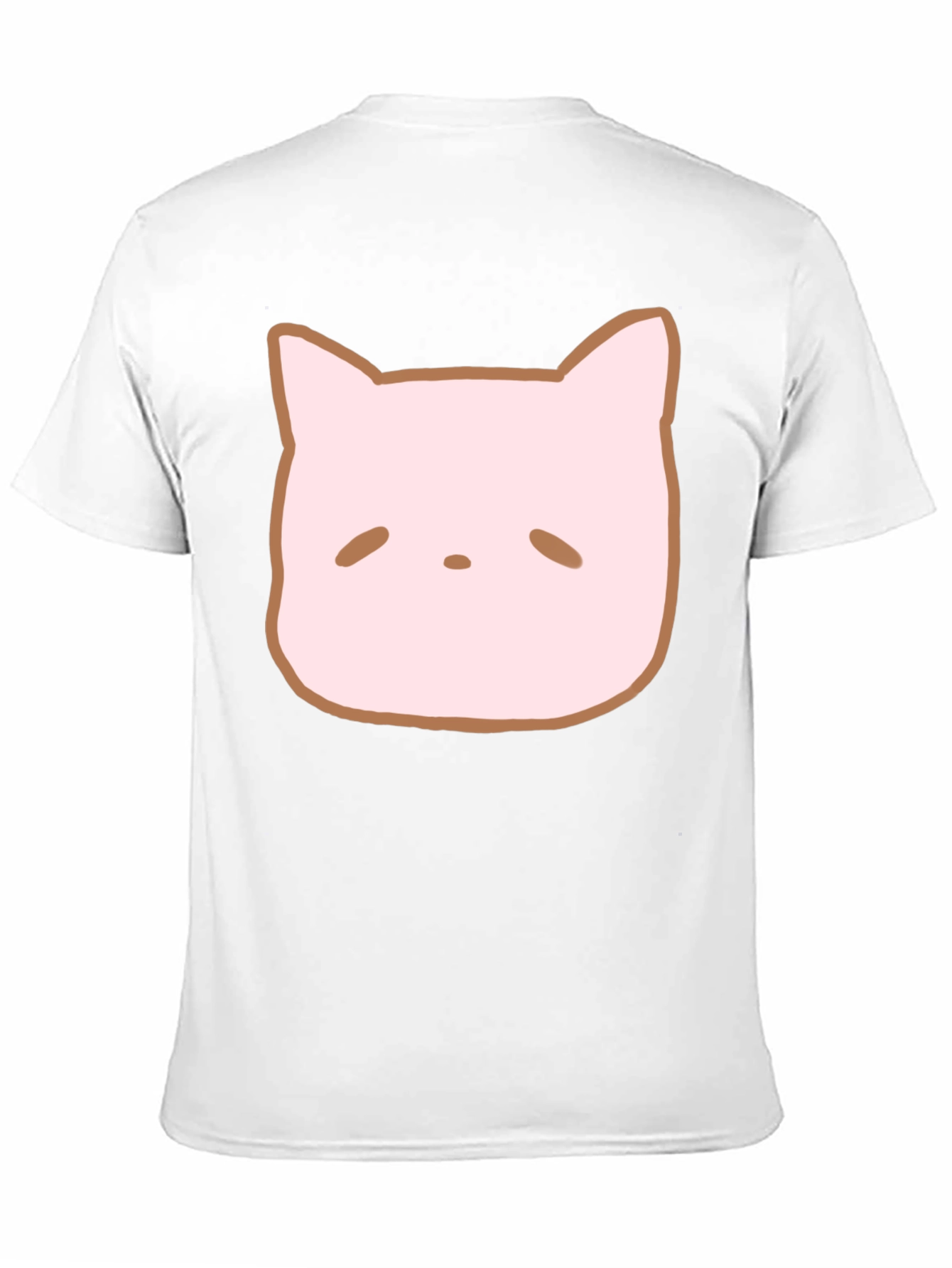 Black Cute Cat Face Graphic Tee - Casual Style view 11