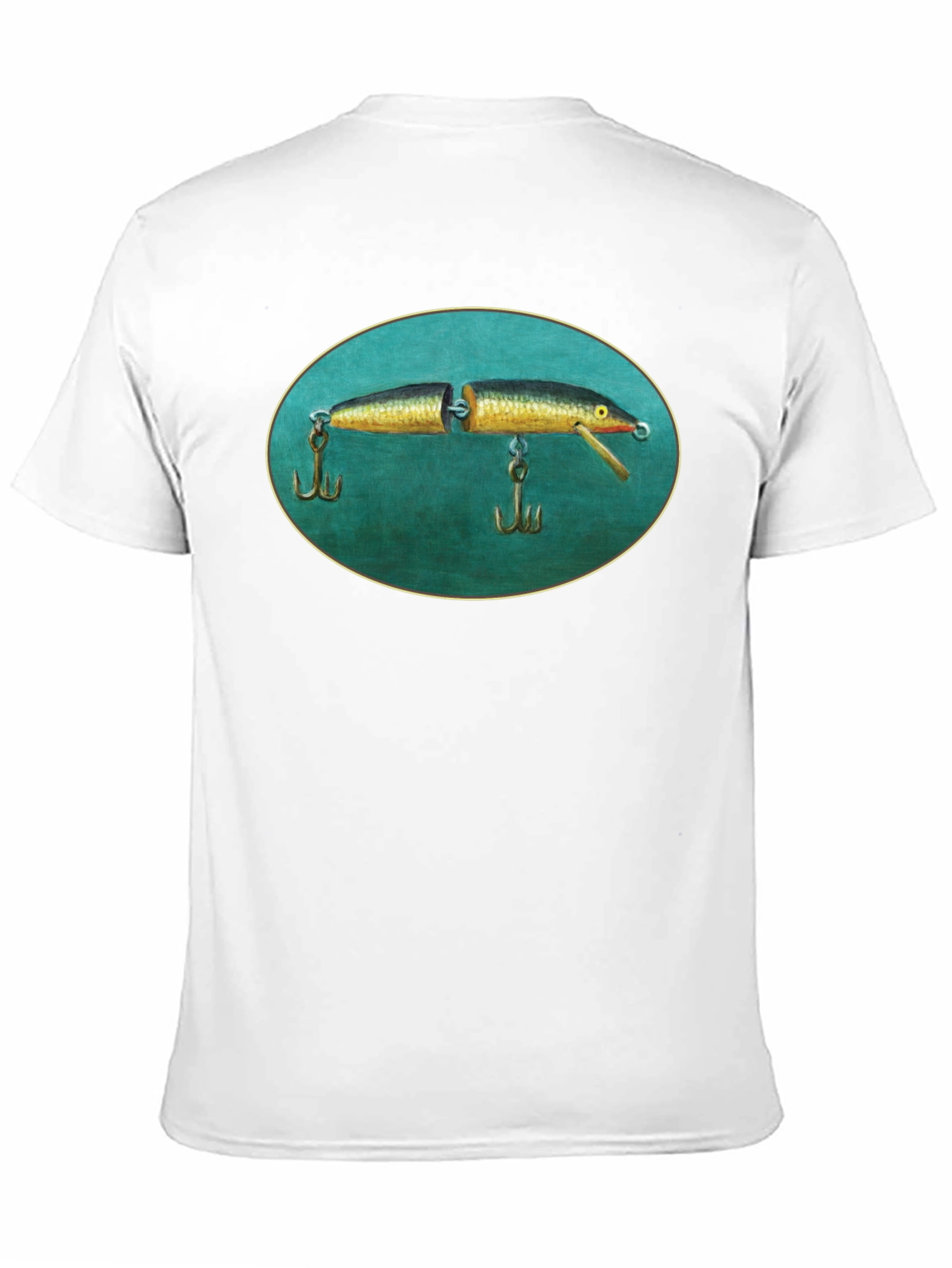 Black Vintage Fishing Lure Tee - Unique Graphic T-Shirt view 11
