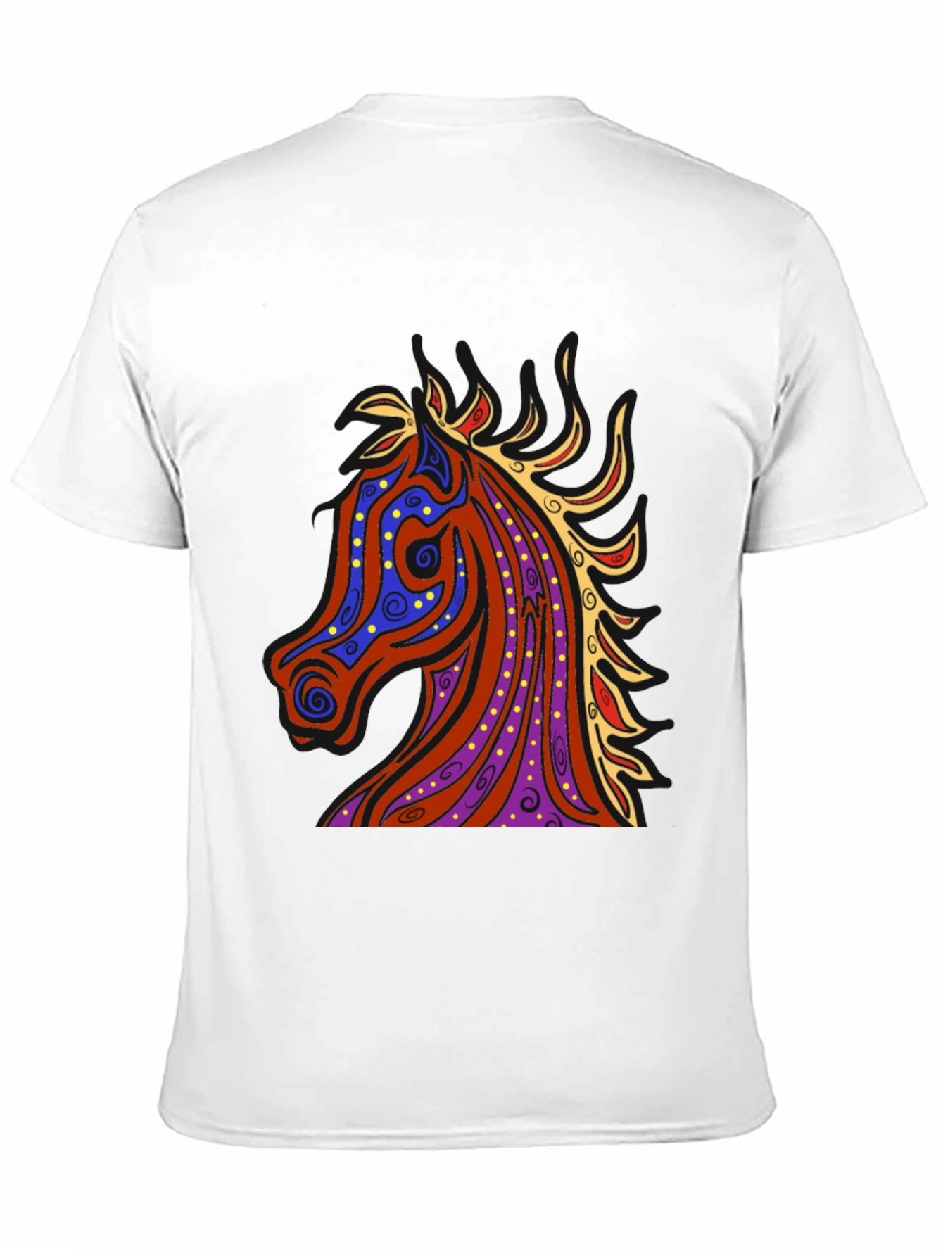 Black Horse Graphic Tee - Men's Black T-Shirt view 11