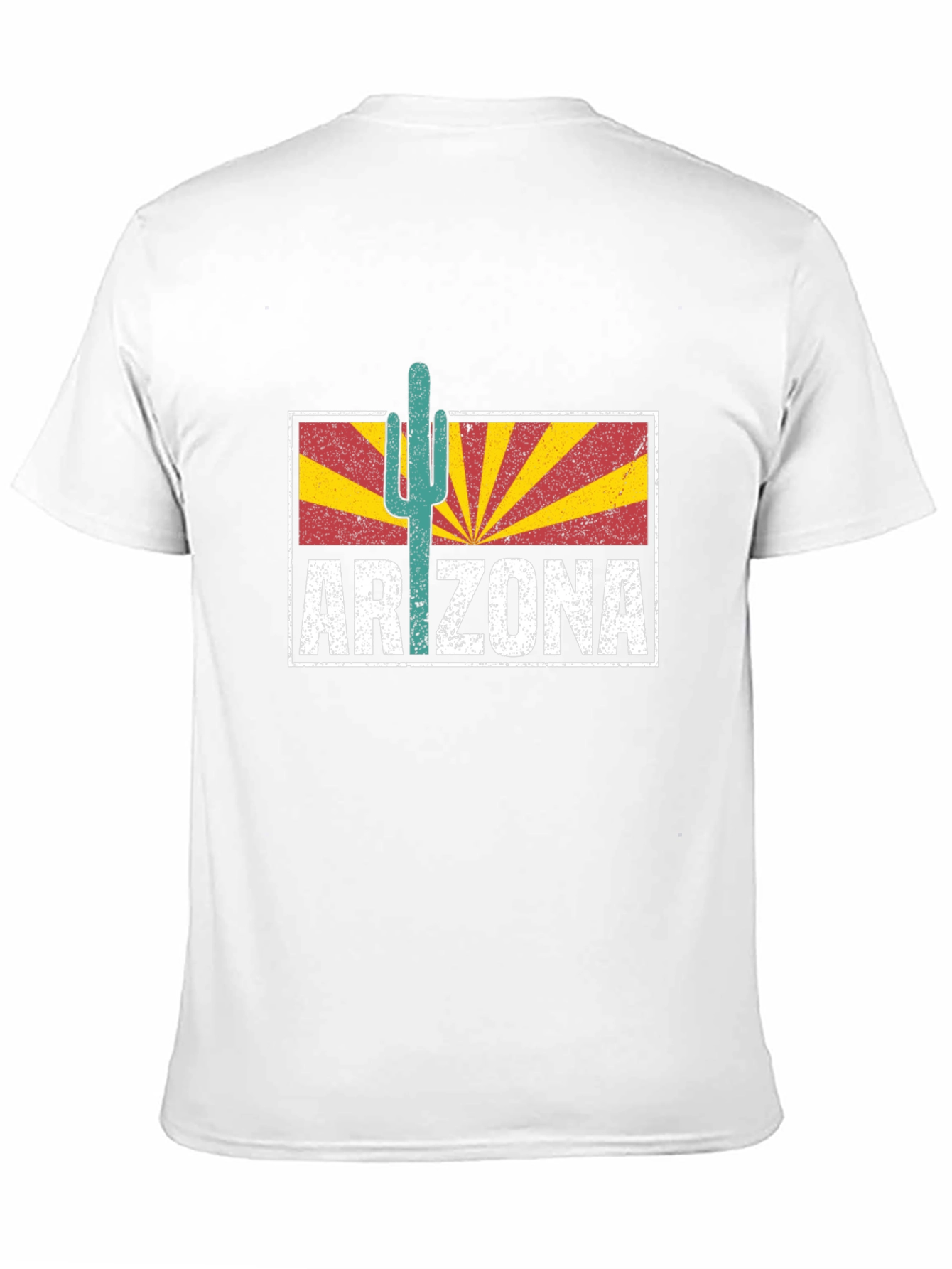 Black Arizona Retro Cactus T-Shirt view 11
