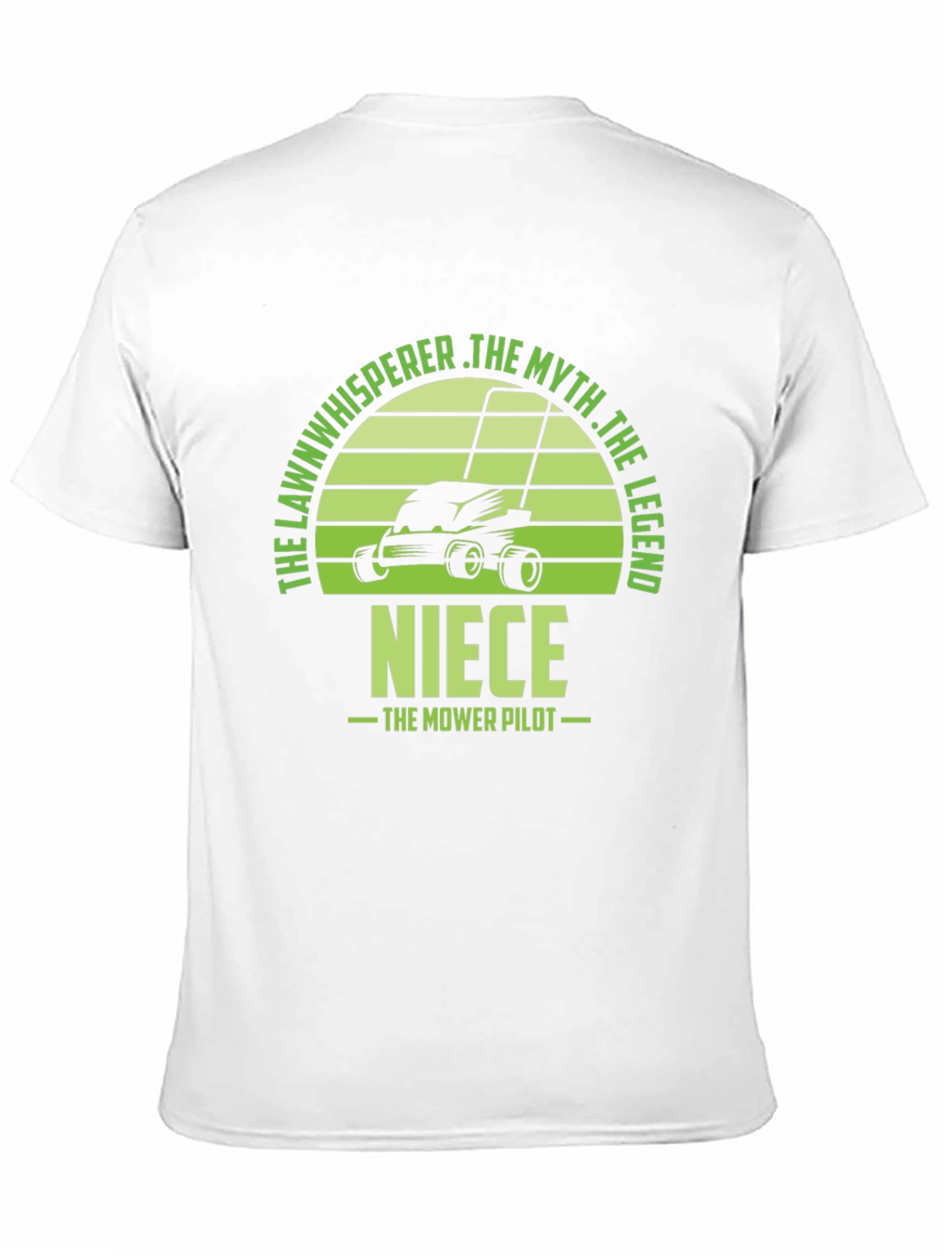 Black Niece the Lawn Mower Pilot T-Shirt view 11