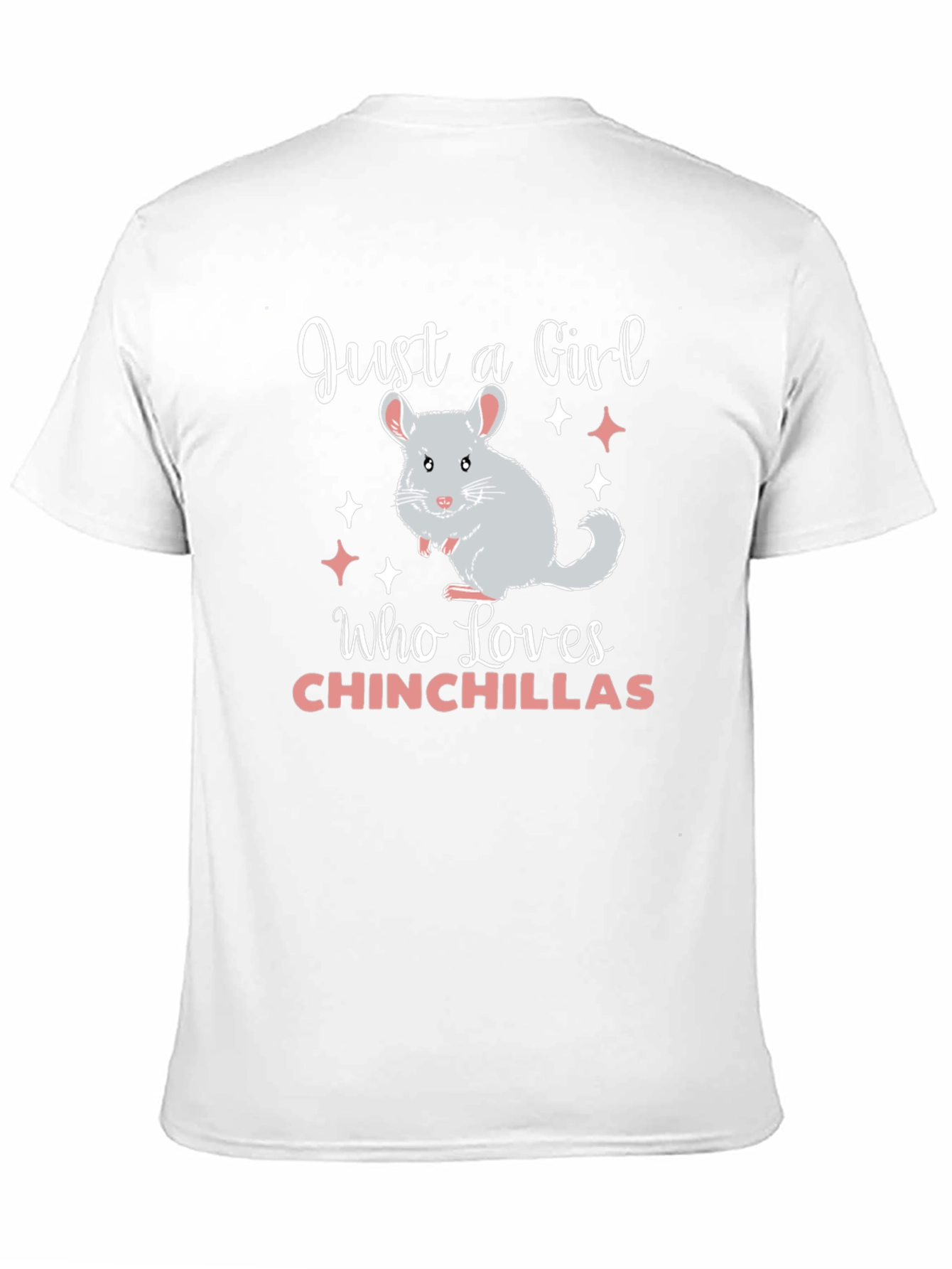 Black Just A Girl Who Loves Chinchillas T-Shirt view 11