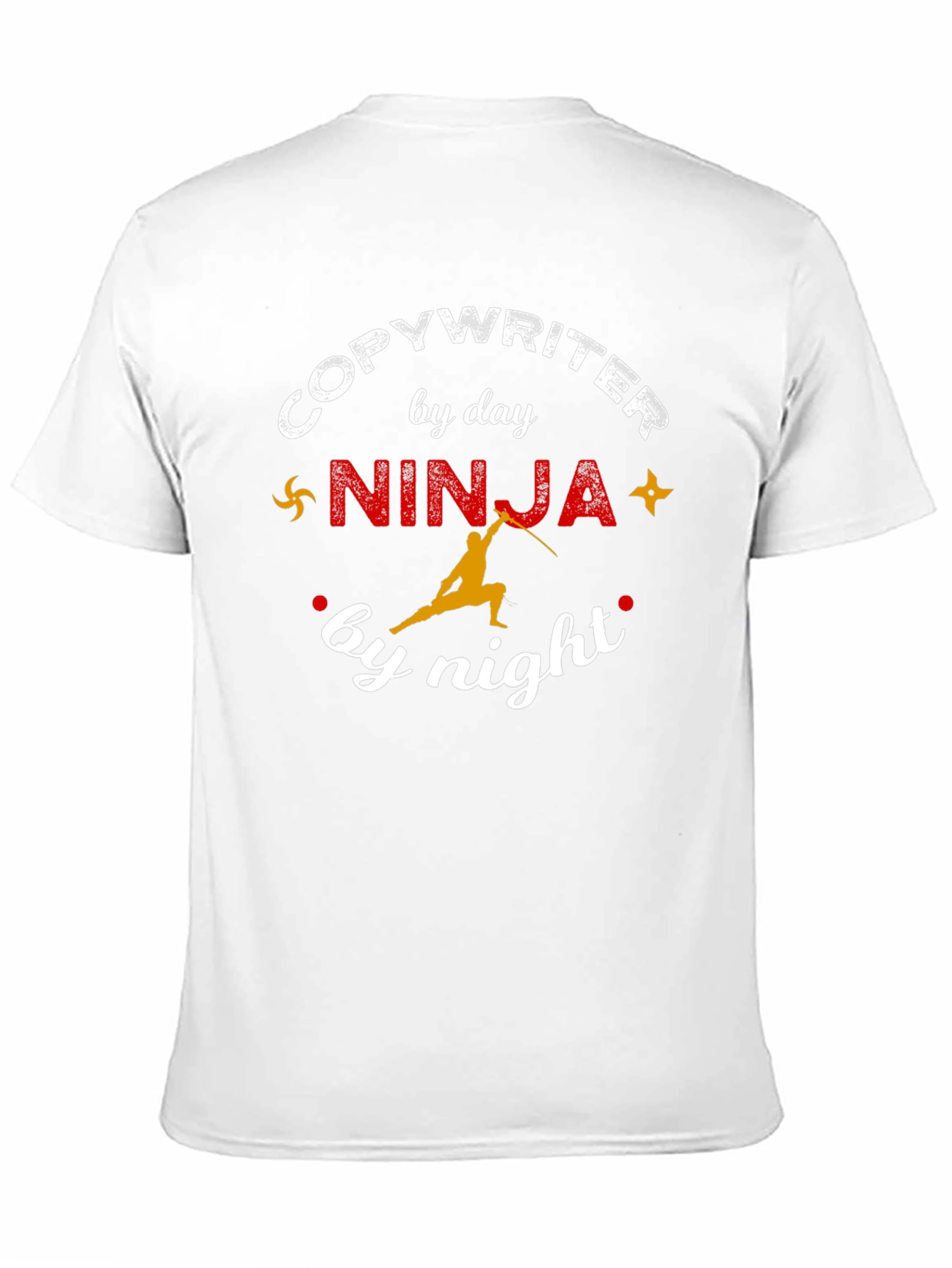 Black Copywriter Ninja T-Shirt Funny Writer Gift view 11