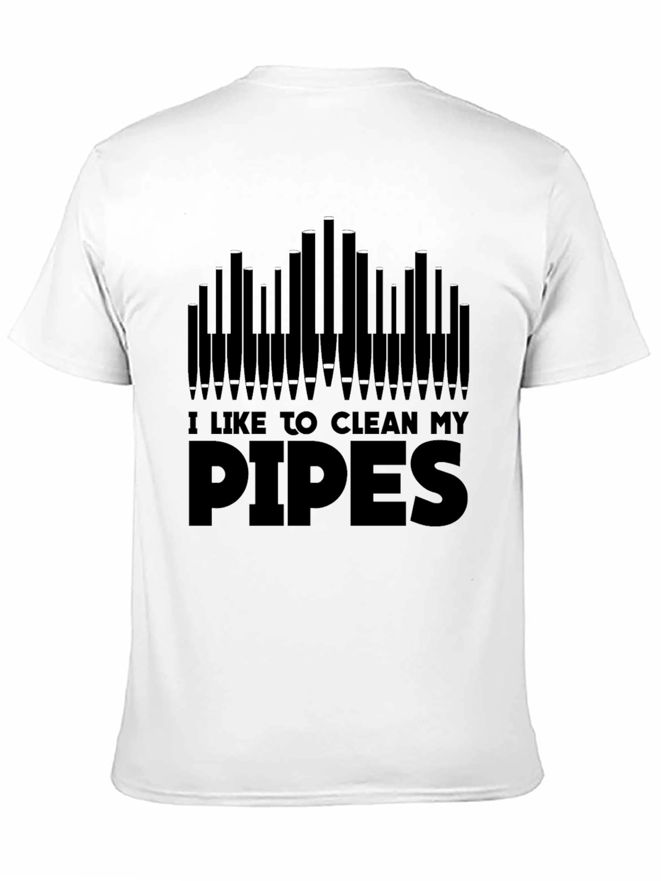 Black I Like to Clean My Pipes T-Shirt - Black Graphic Tee view 11
