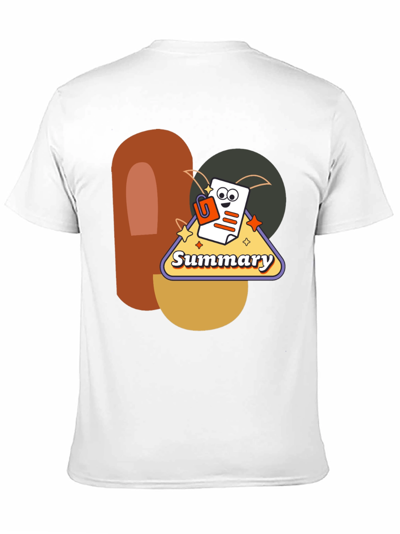 Black Summary Graphic Tee - Retro Style view 11