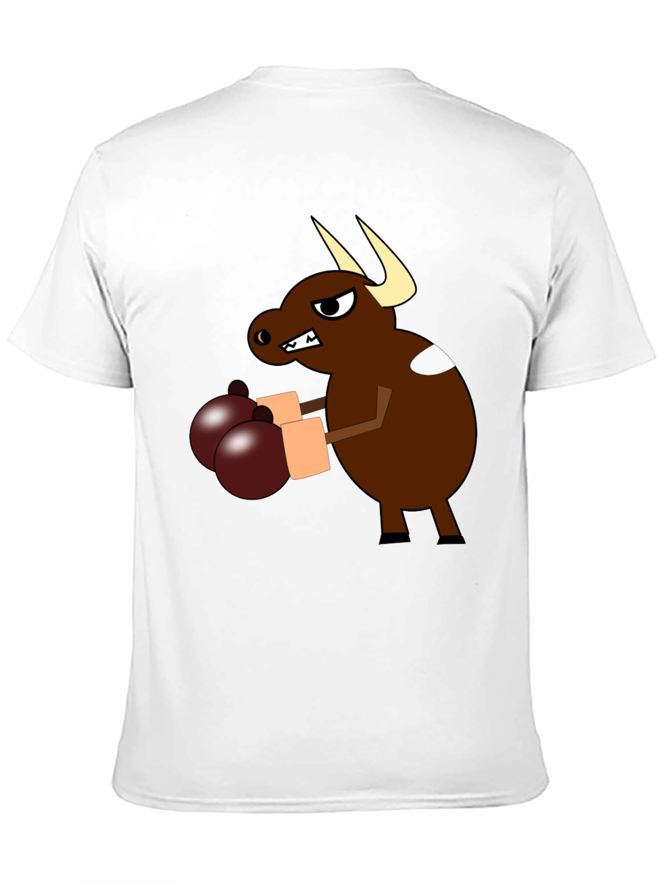 Black Boxer Bull Graphic Tee - Black Cotton Blend view 11