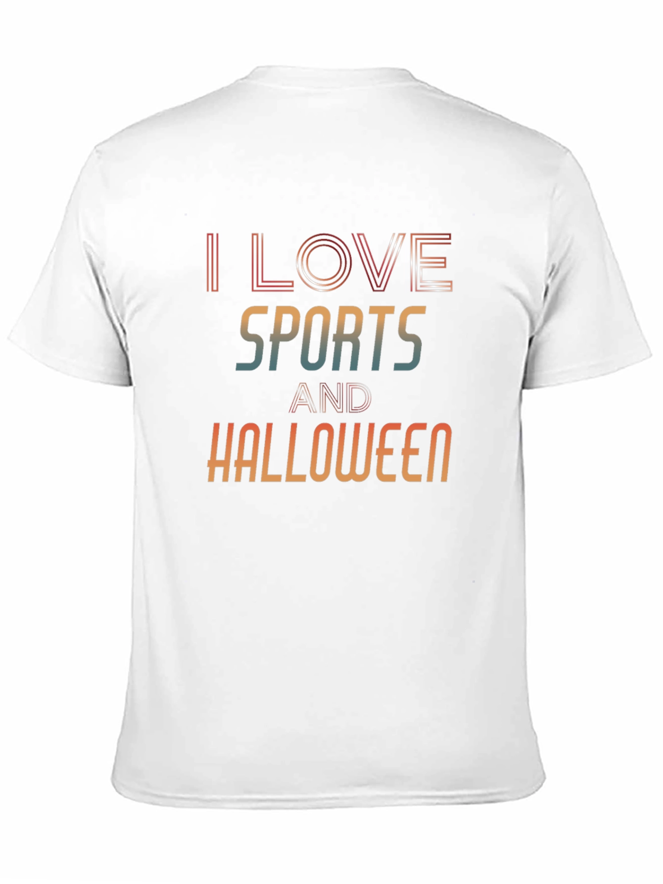 Black I Love Sports and Halloween Black Graphic Tee view 11