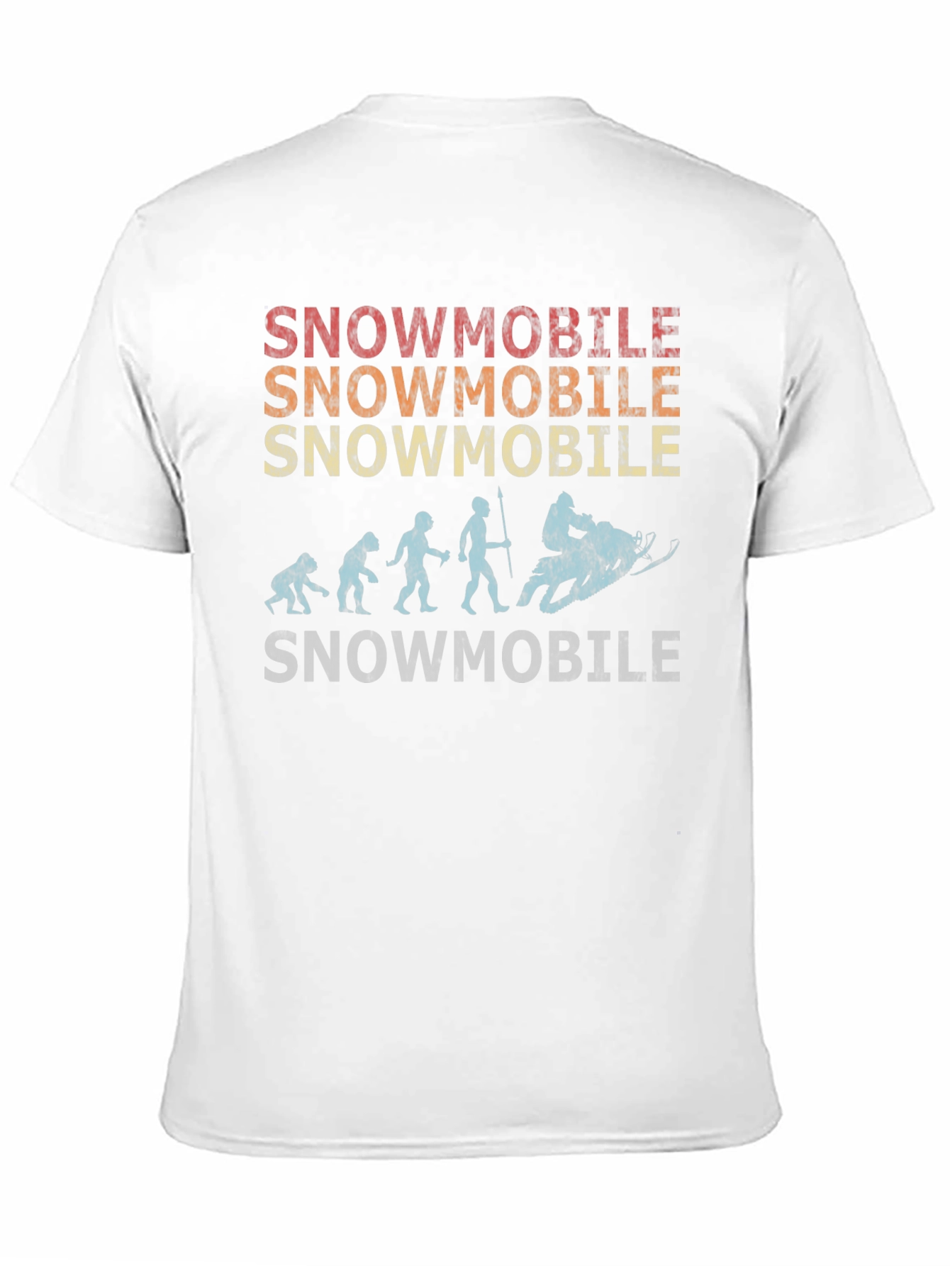 Black Snowmobile Evolution T-Shirt view 11