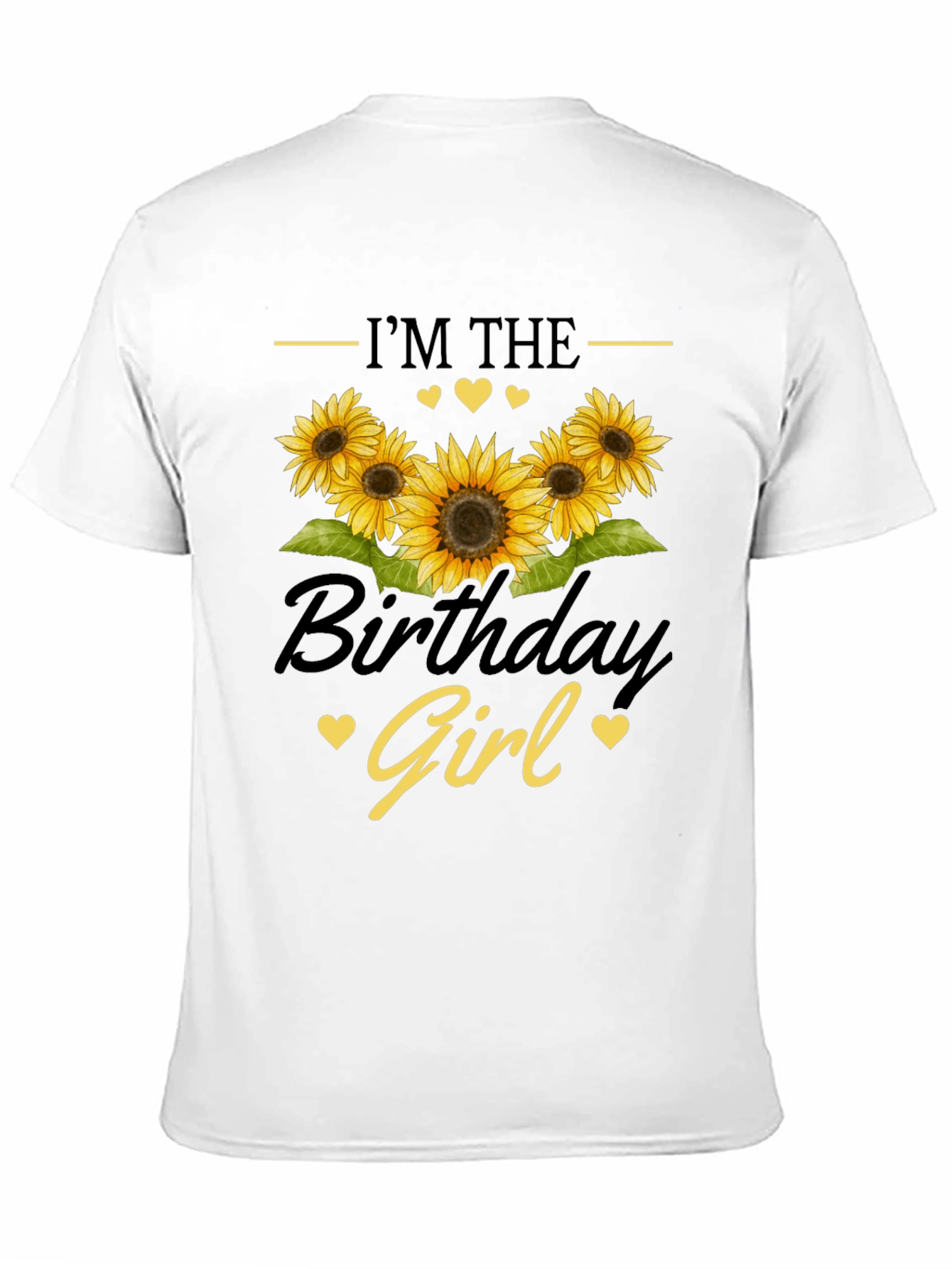 Black Birthday Girl Sunflower Graphic Tee view 11