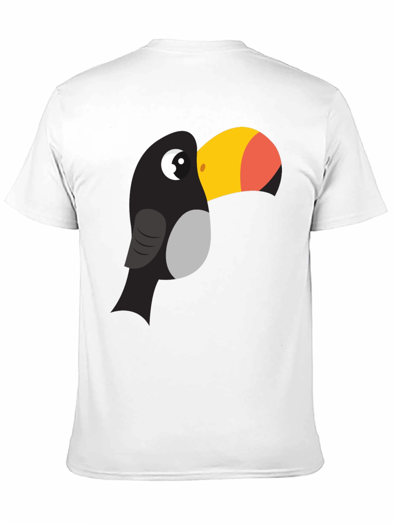 Black Toucan Graphic Tee - Fun Cartoon Bird T-Shirt view 11