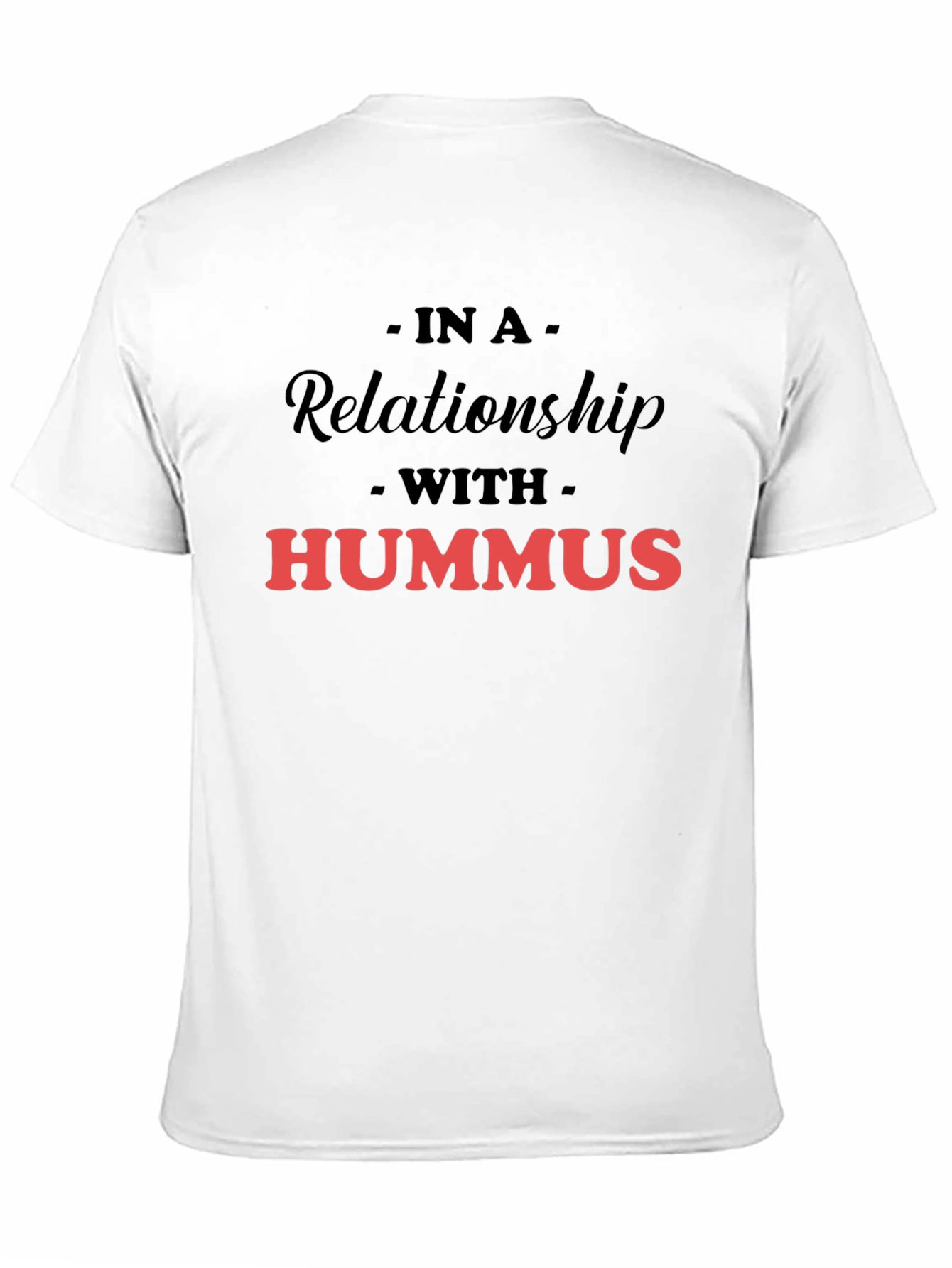 Black Hummus Lover Graphic T-Shirt - In a Relationship view 11
