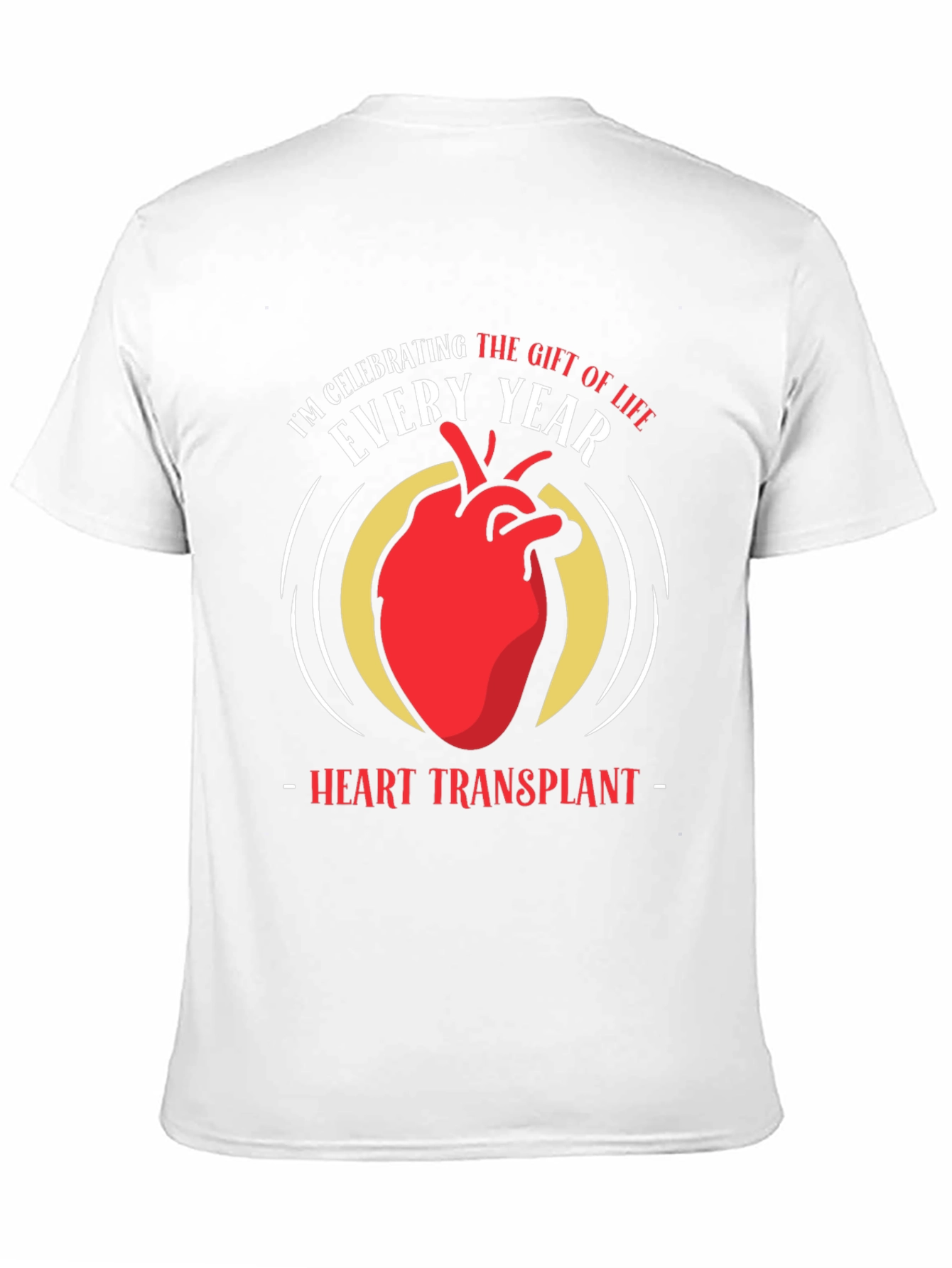 Black Heart Transplant Gift of Life Tee view 11
