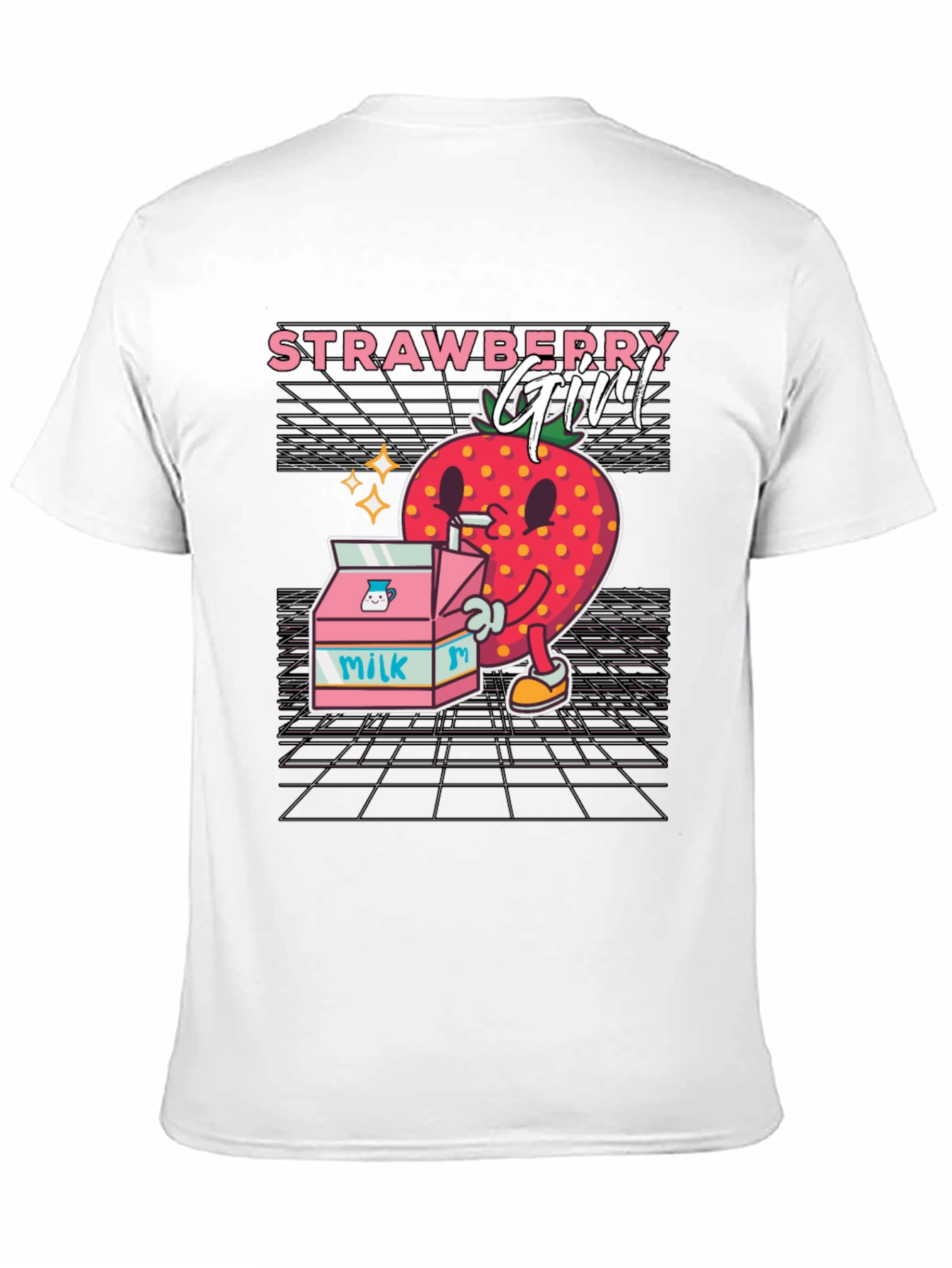 Black Strawberry Girl Graphic Tee view 11