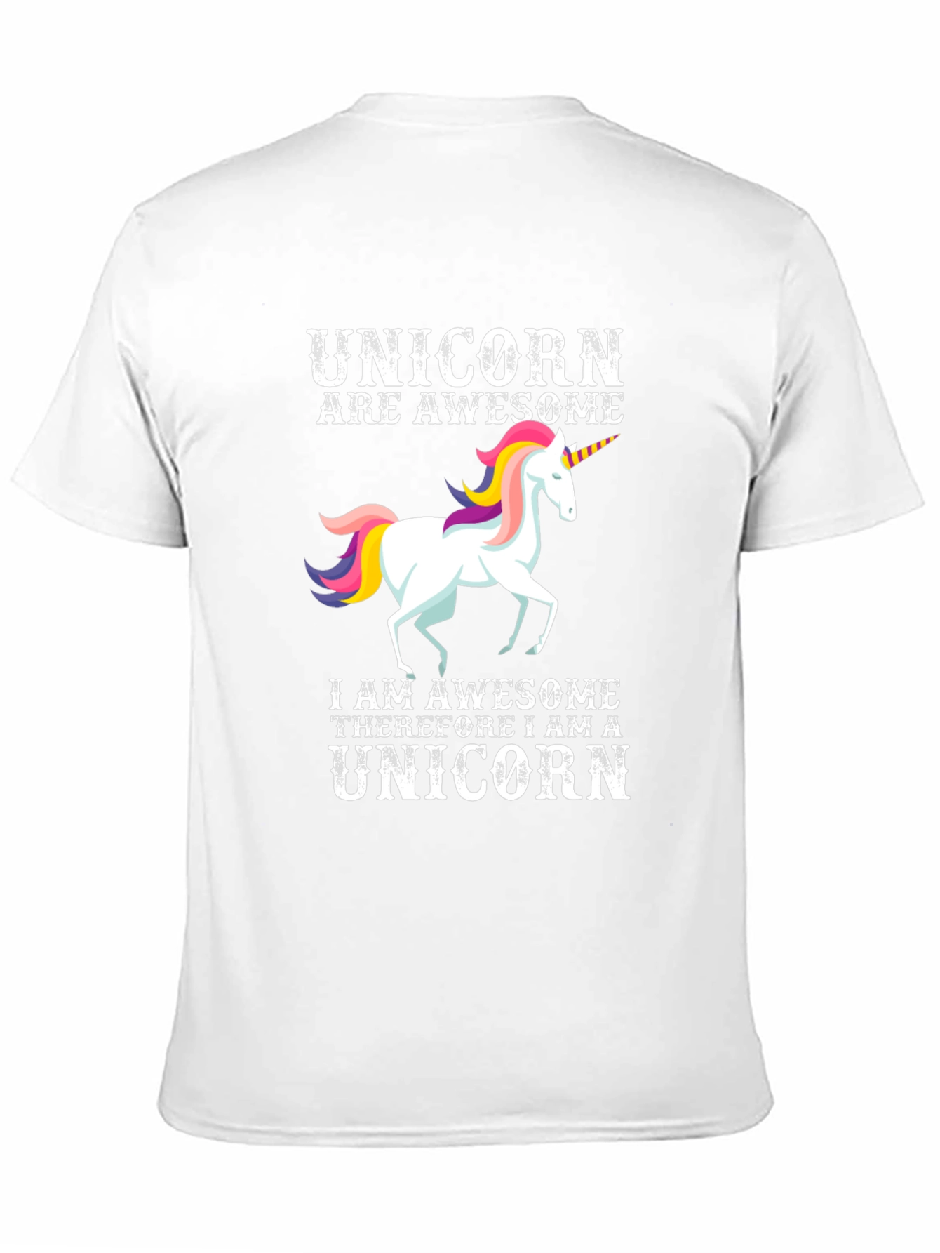 Black Awesome Unicorn Graphic T-Shirt view 11