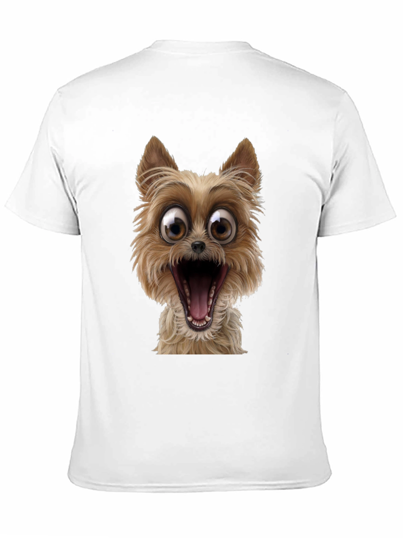 Black Dog Cartoon Graphic Black T-Shirt view 11