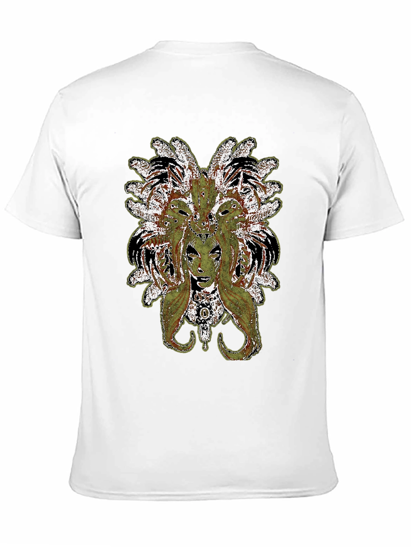 Black Medusa Graphic Print Black T-Shirt view 11