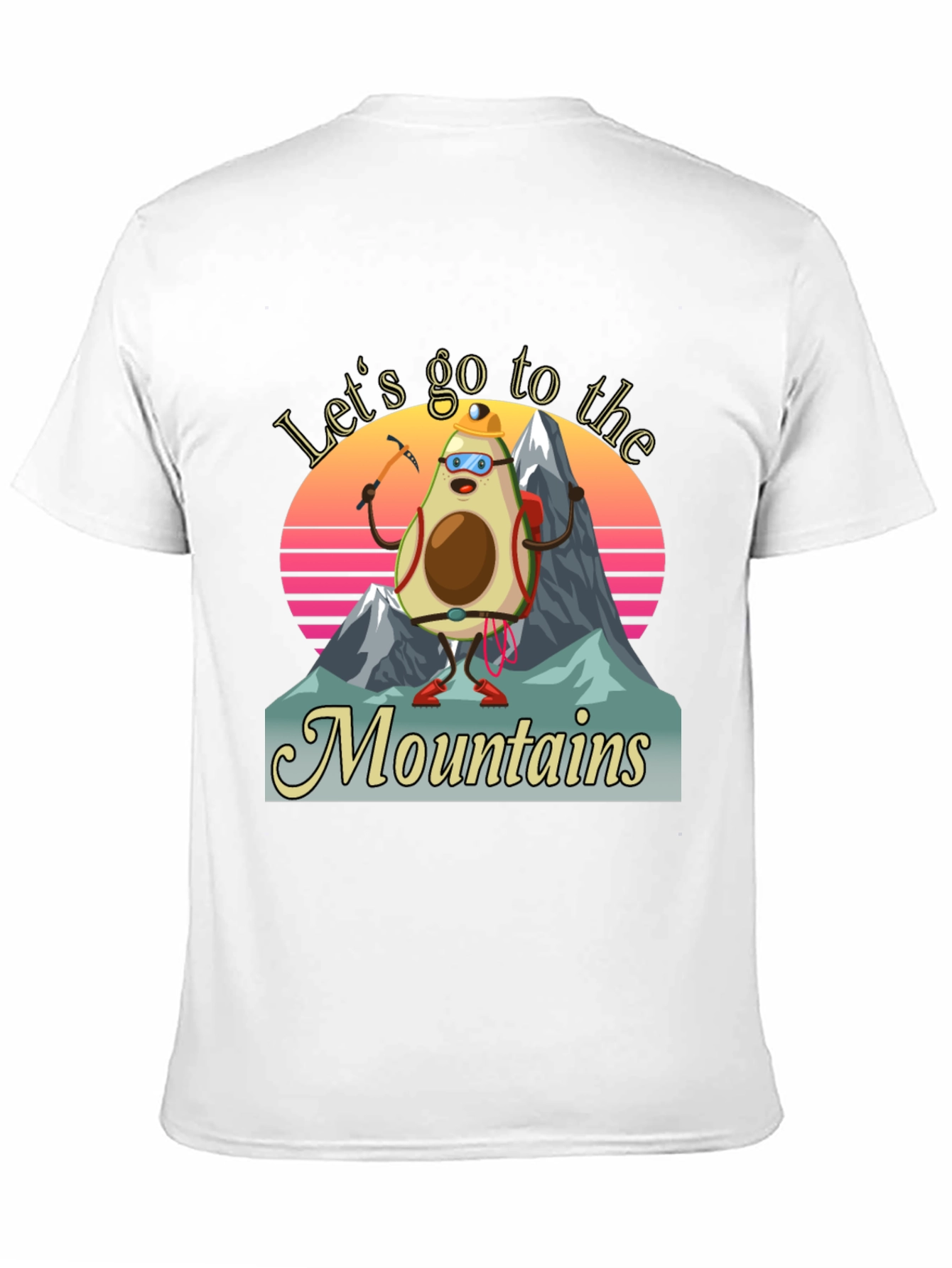 Black Avocado Mountaineer T-Shirt - Funny Hiking Tee view 11