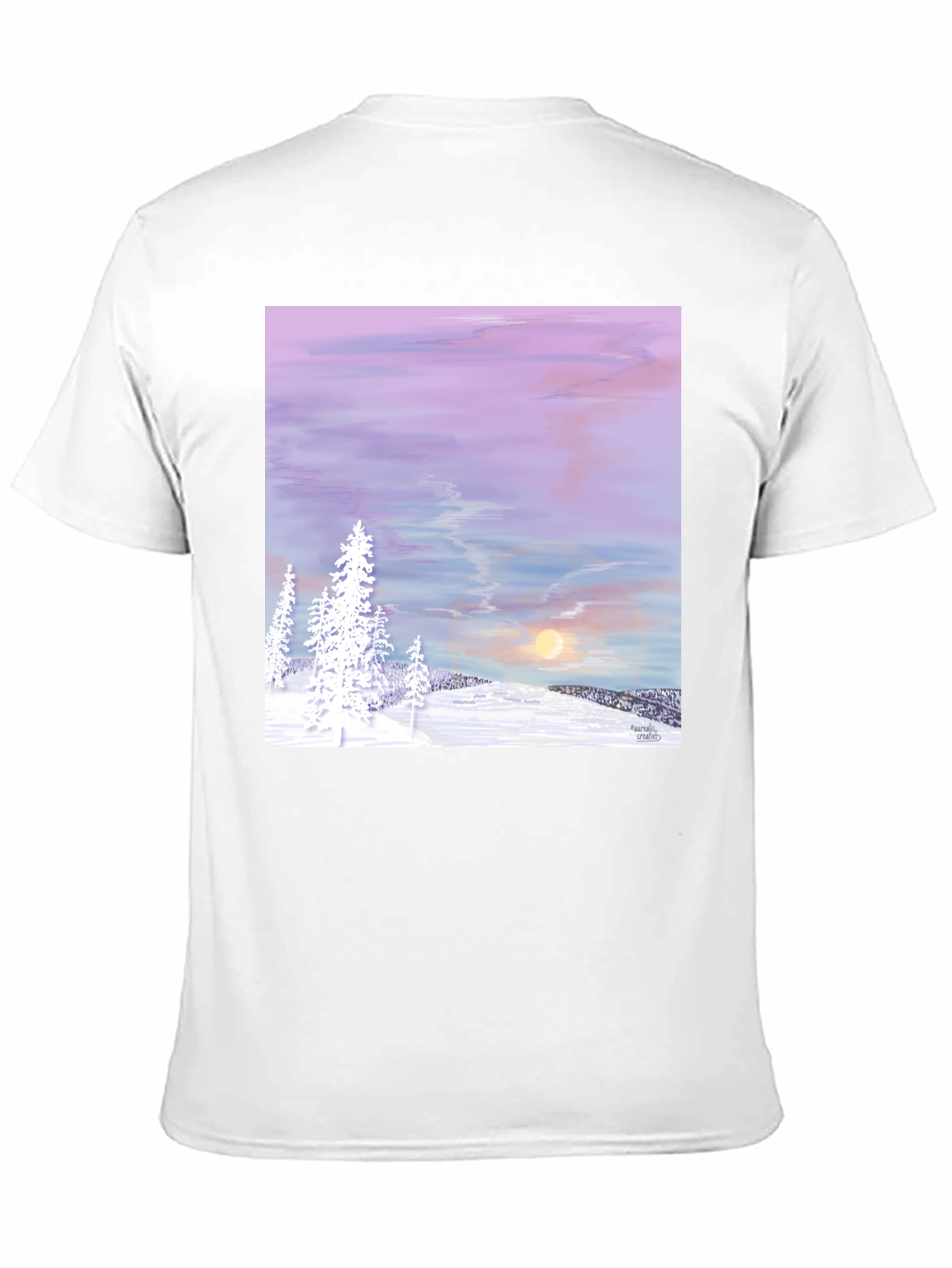 Black Winter Sunset Graphic Tee view 11