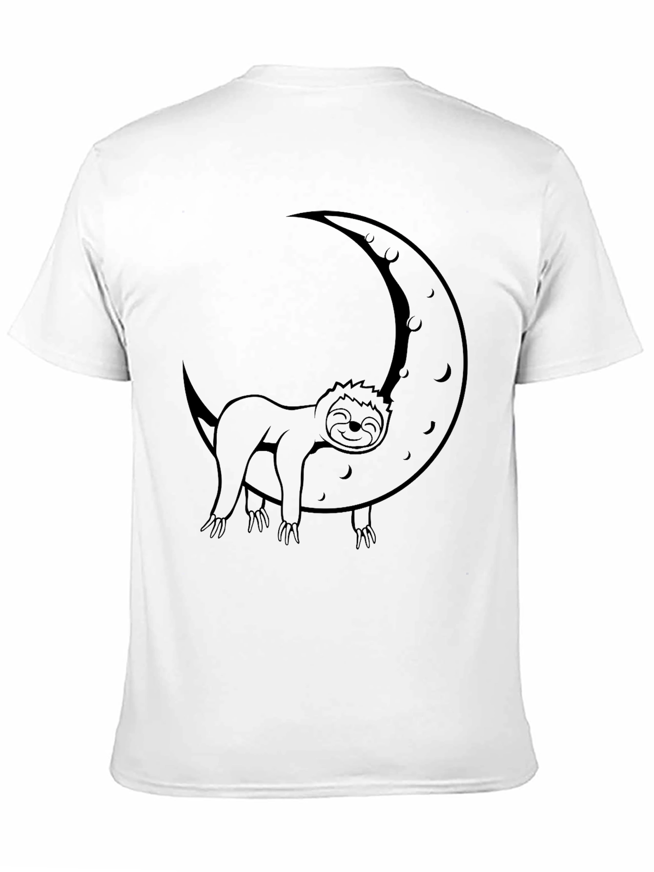 Black Sloth Moon Graphic T-Shirt - Relaxed Fit view 11