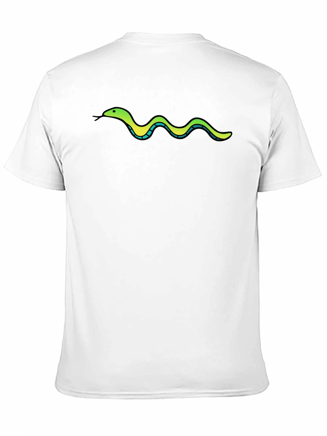 Black Slytherin Snake Tee - Black Cotton Comfort view 11