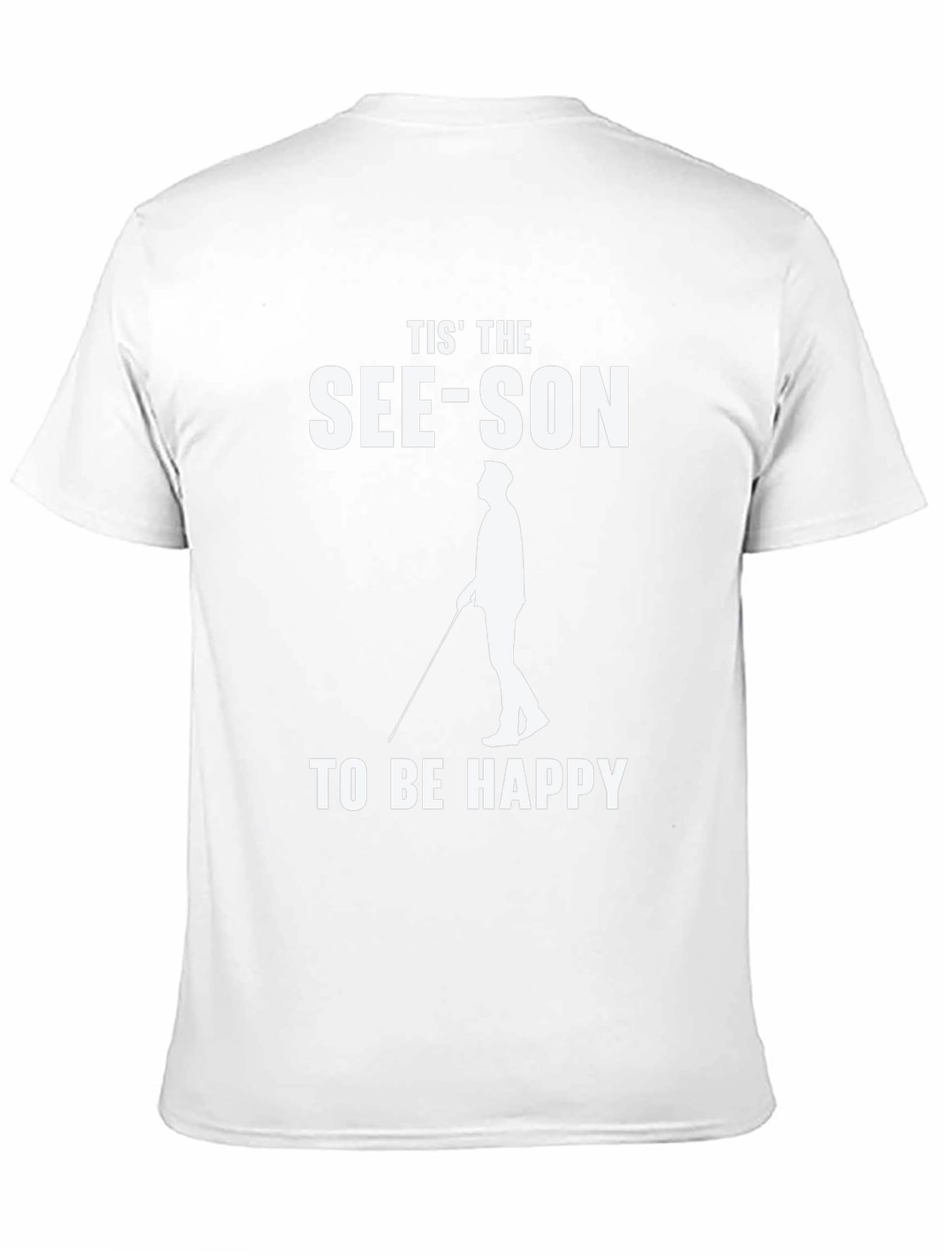 Black Tis' The See-Son to be Happy T-Shirt view 11