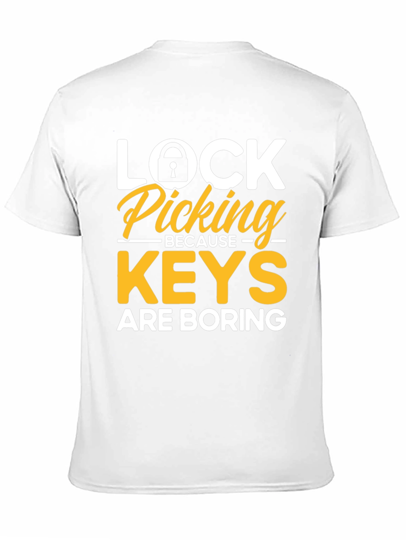 Black Lock Picking Enthusiast T-Shirt view 11