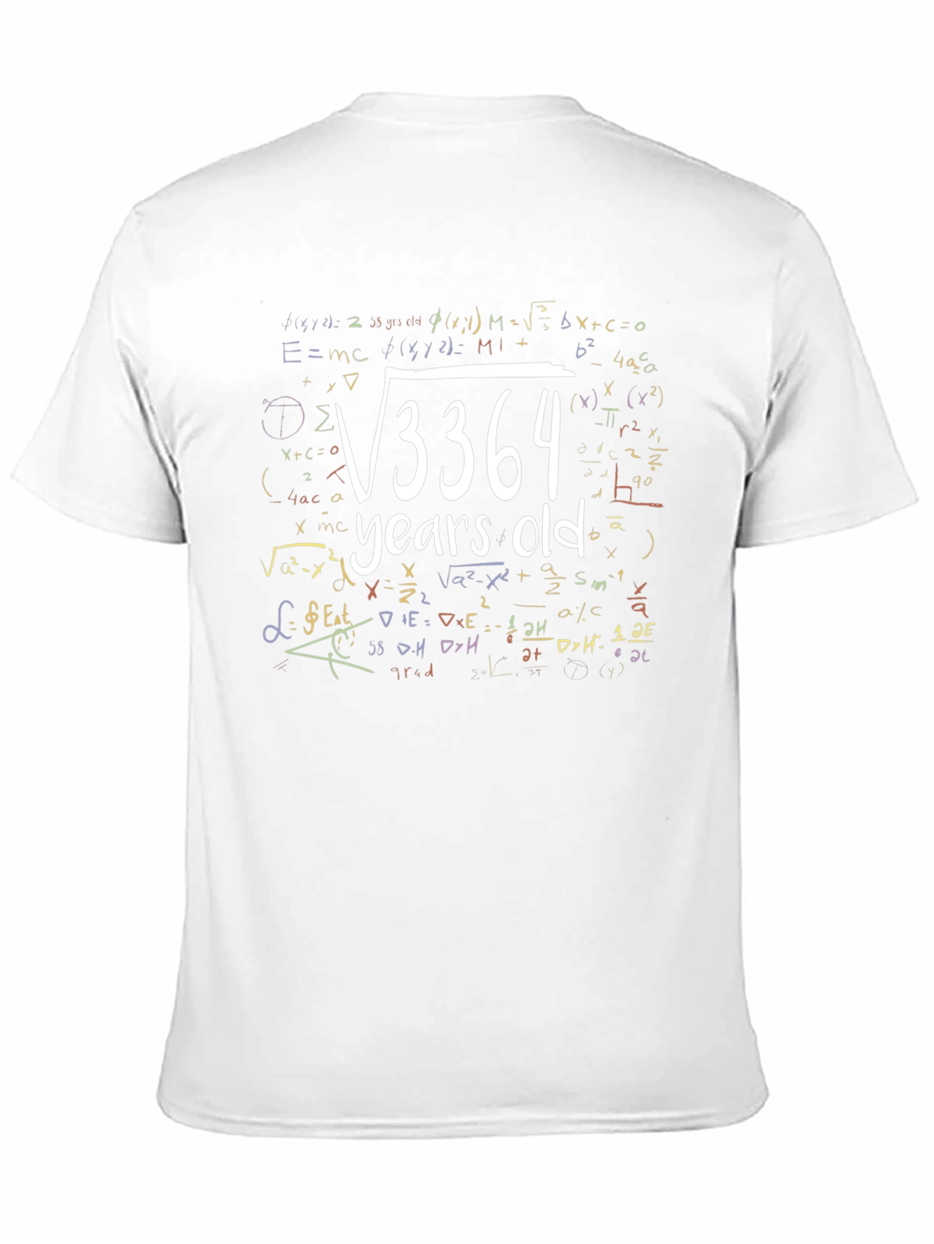 Black Math Formula Birthday T-Shirt view 11