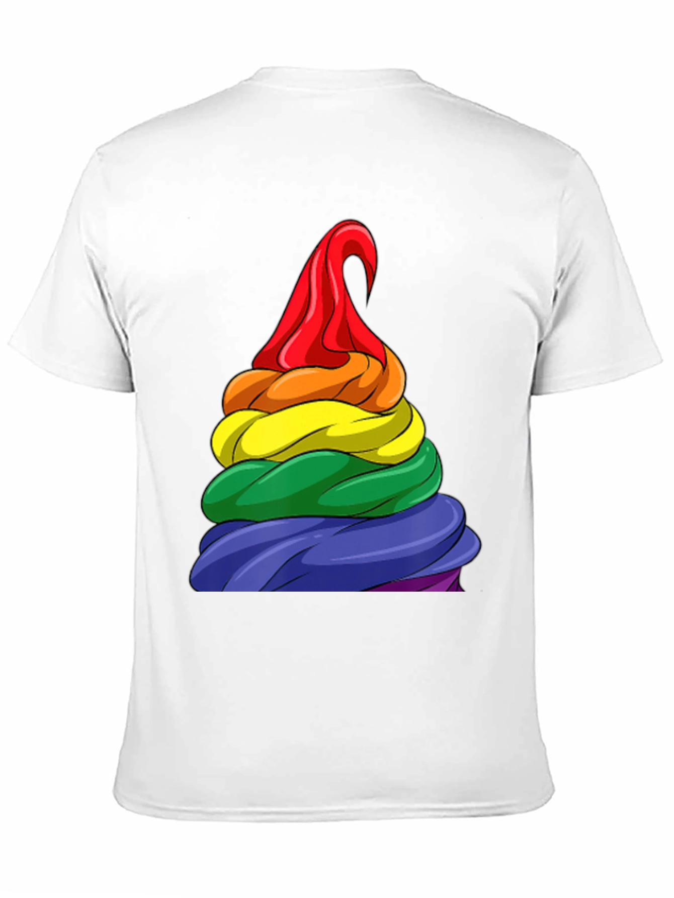 Black Rainbow Swirl T-Shirt - Pride Apparel view 11