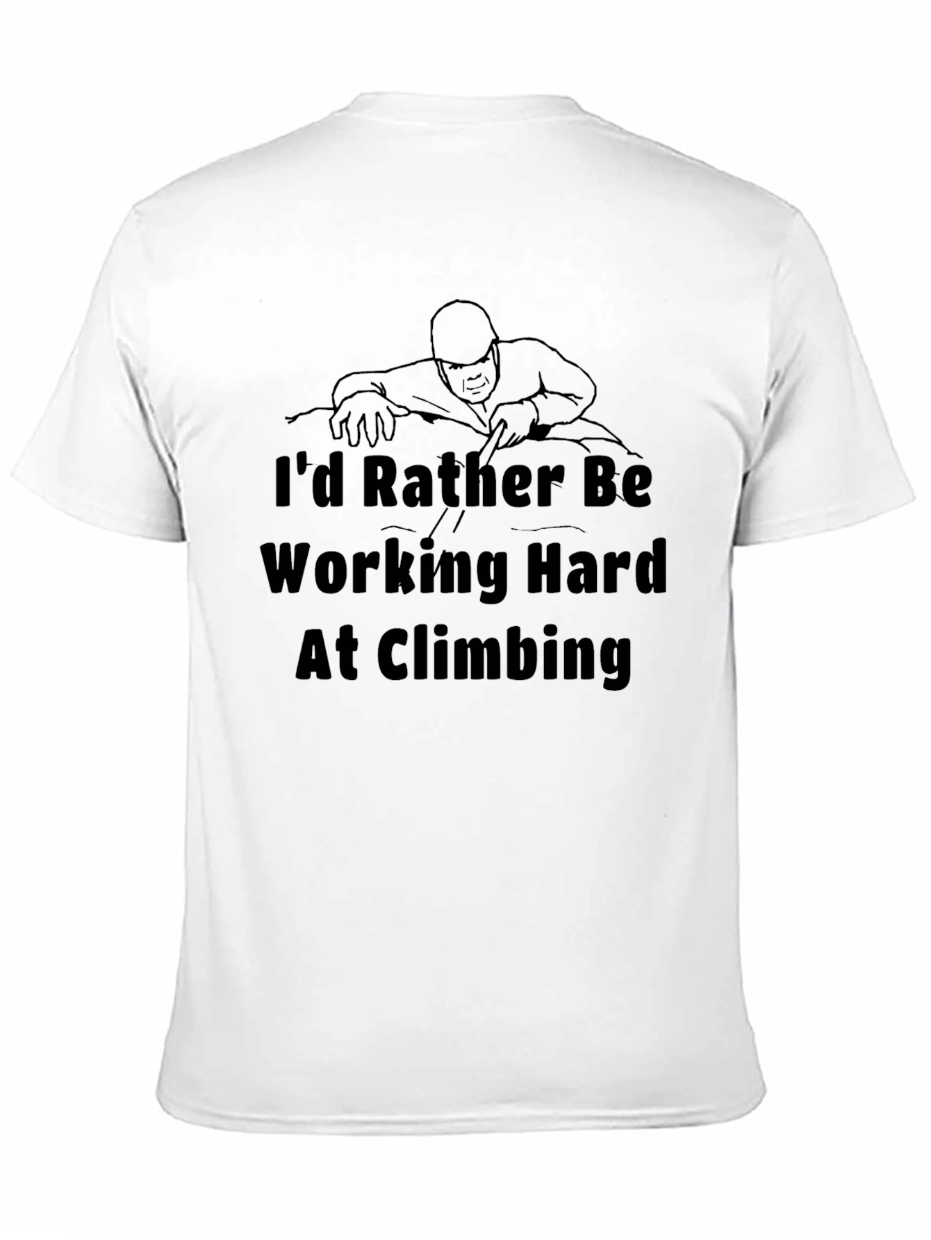 Black Climbing T-Shirt: I'd Rather Be Climbing view 11