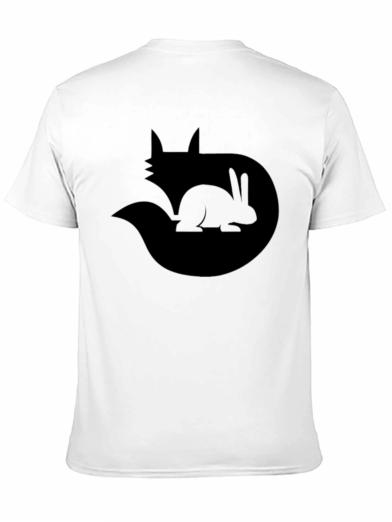 Black Fox and Rabbit Graphic Tee - Black T-Shirt view 11