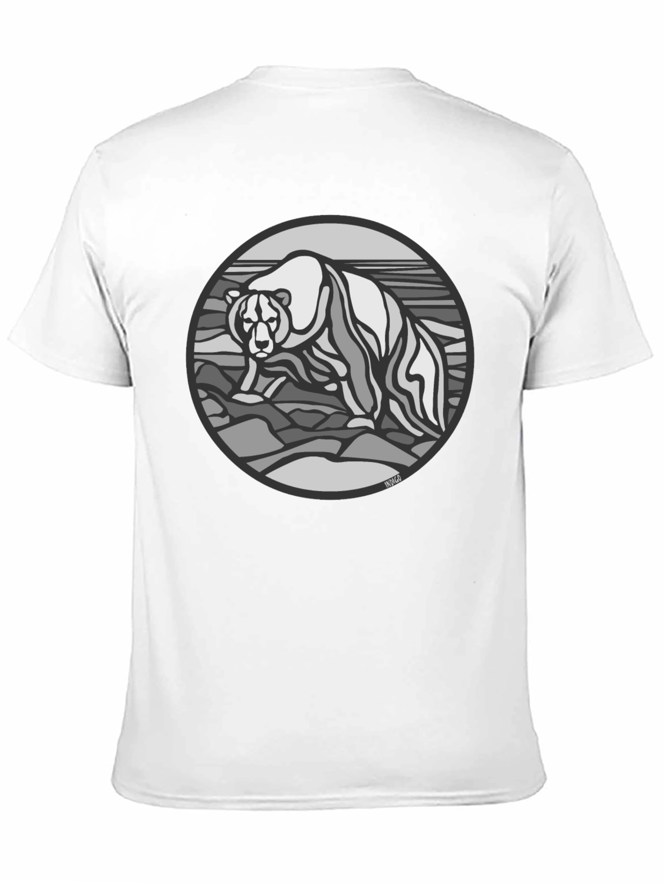 Black Bear Graphic T-Shirt - Black Cotton Tee view 11