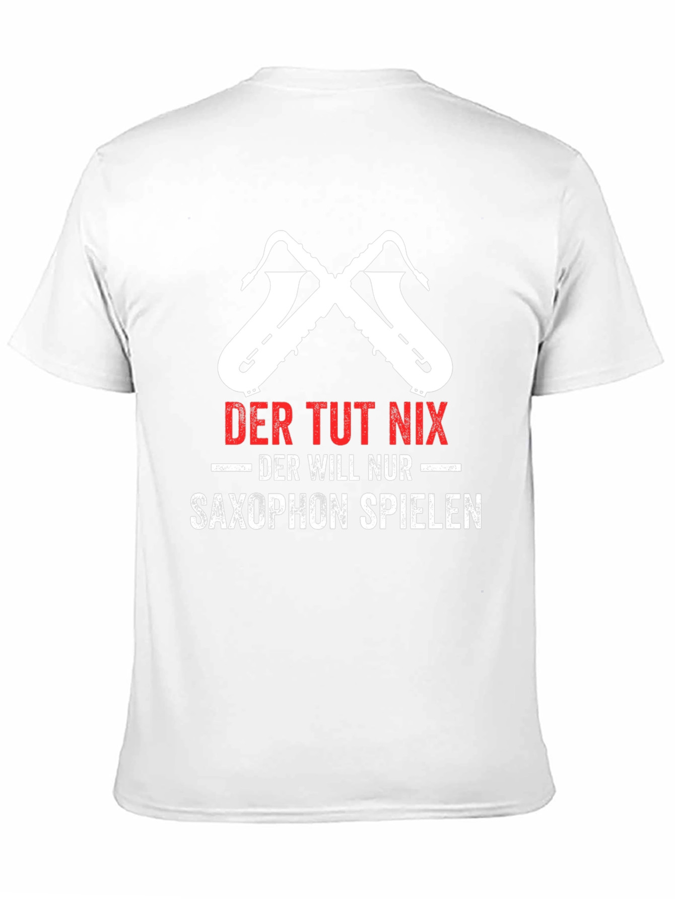 Black Saxophone Player T-Shirt - Der Tut Nix Design view 11