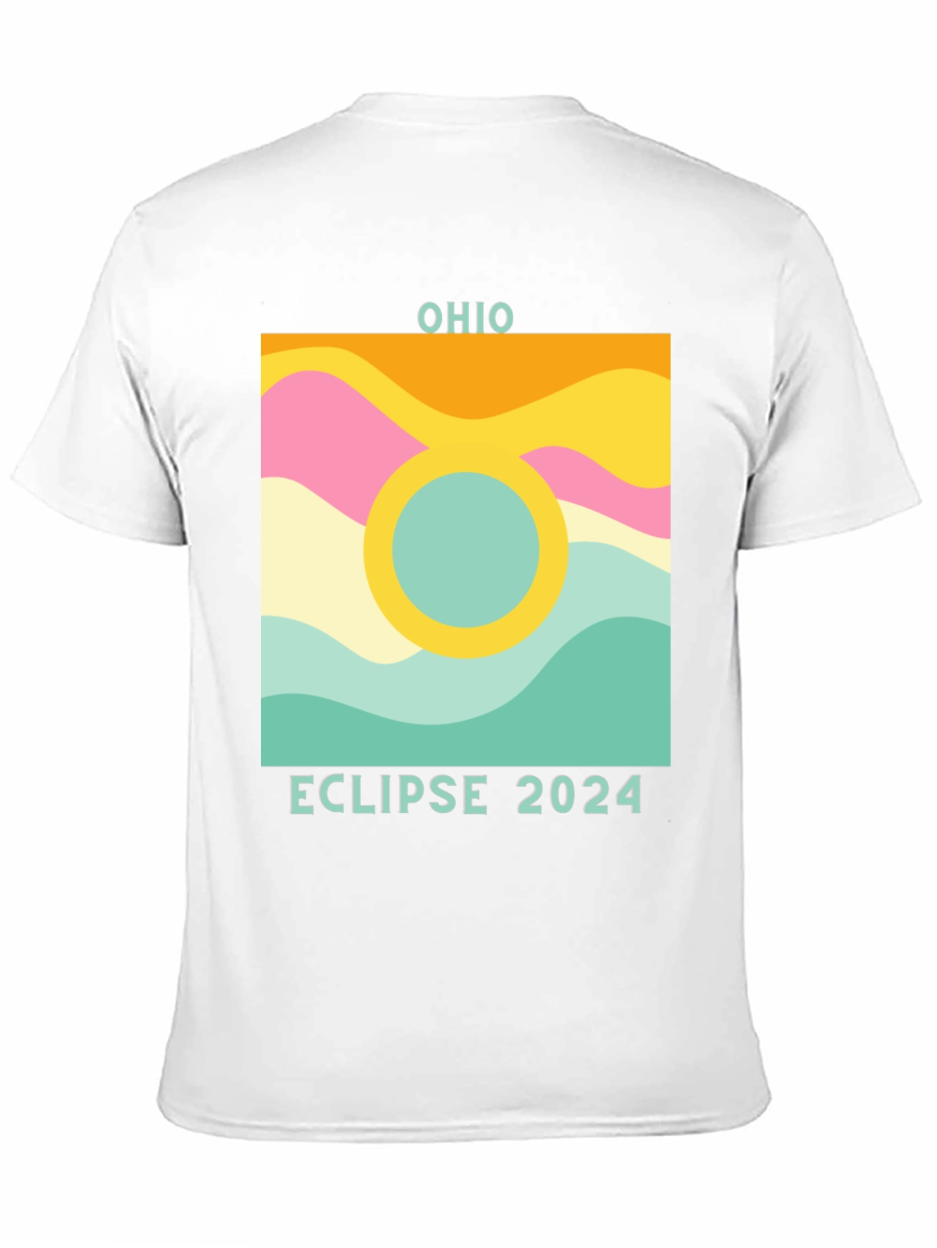 Black Ohio Eclipse 2024 Graphic Tee view 11