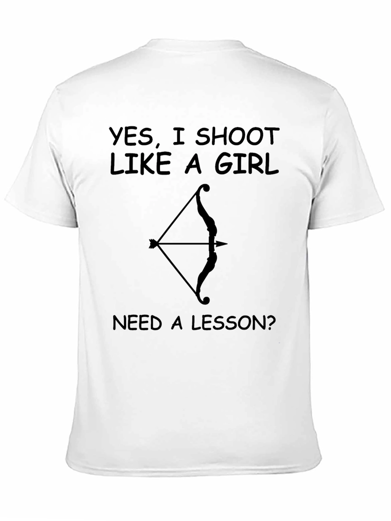 Black Funny Archer T-Shirt - Shoot Like A Girl view 11