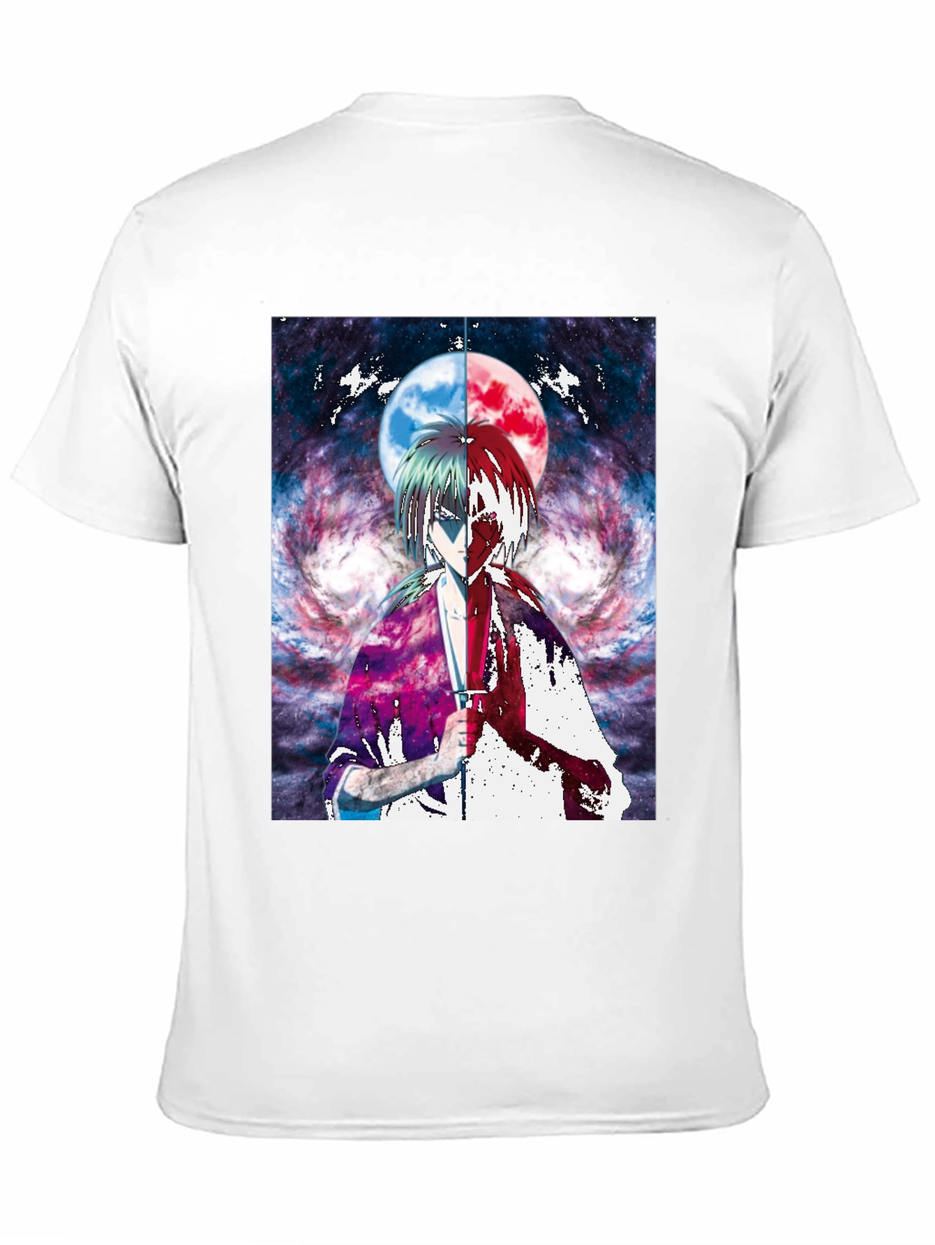 Black Anime Moon Graphic T-Shirt | Unique Design view 11
