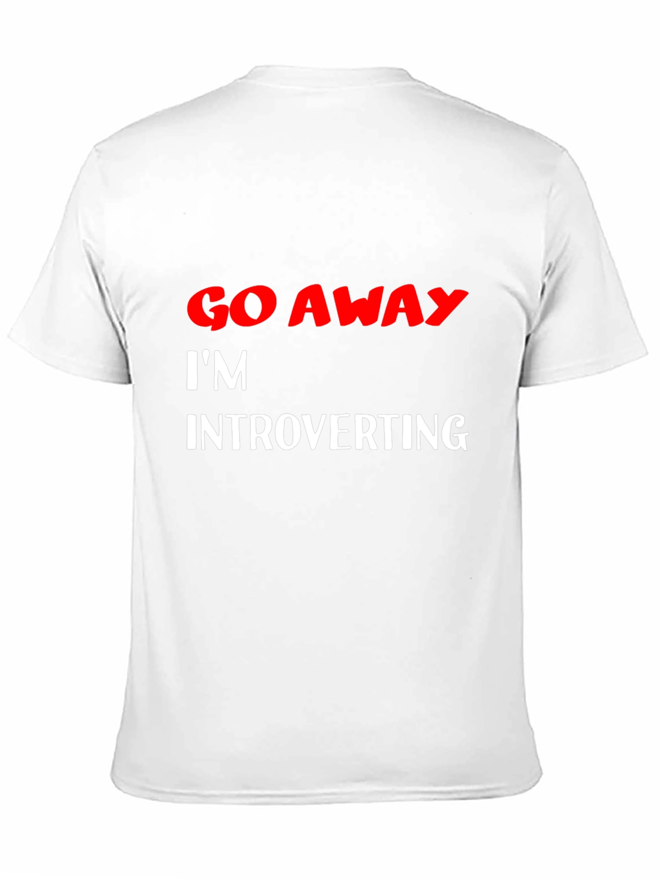 Black Introvert Tee - Funny Graphic Slogan Shirt view 11