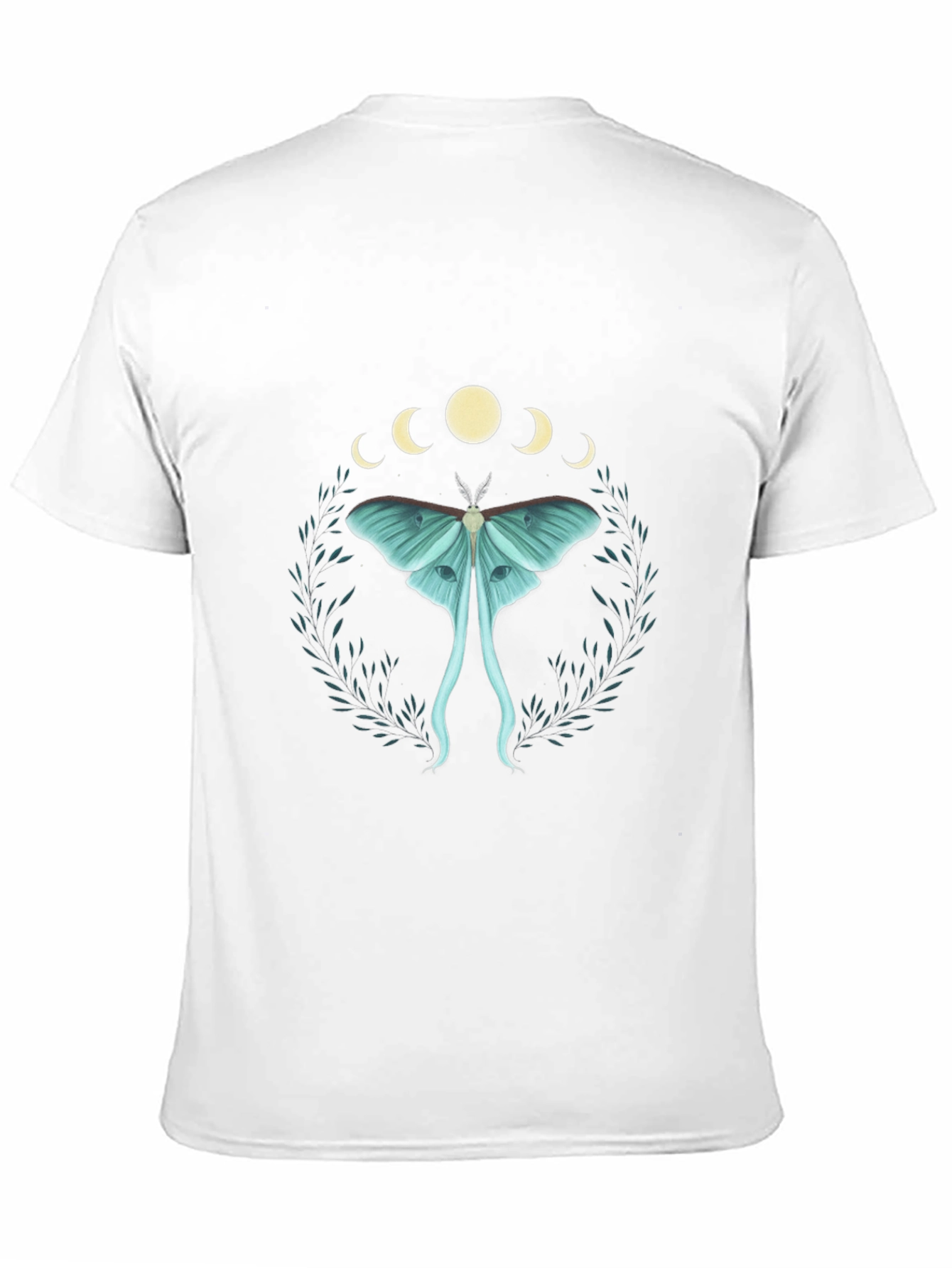 Black Lunar Moth Graphic Tee - Unisex view 11