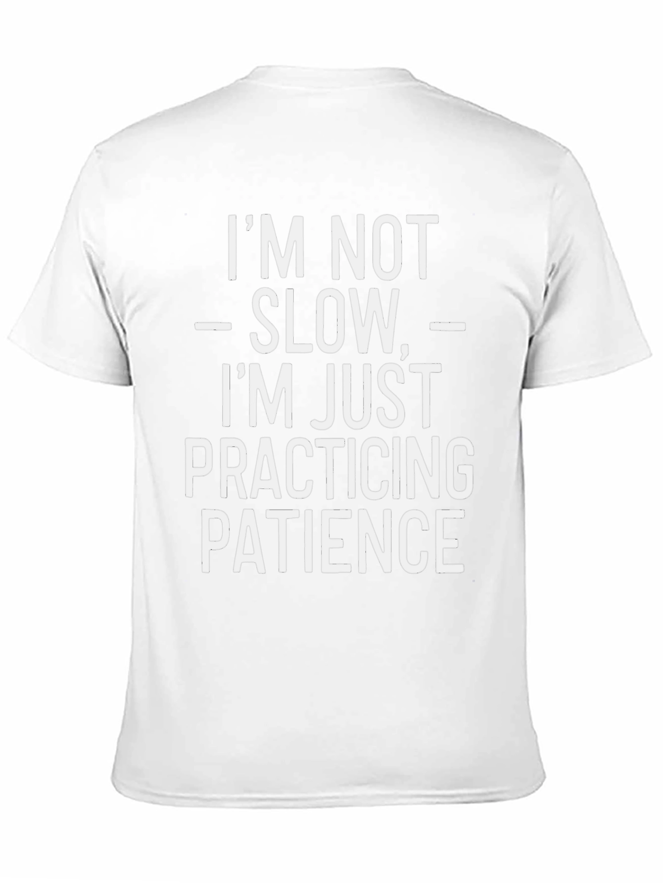 Black Funny Patience Graphic Tee - Humor T-Shirt view 11
