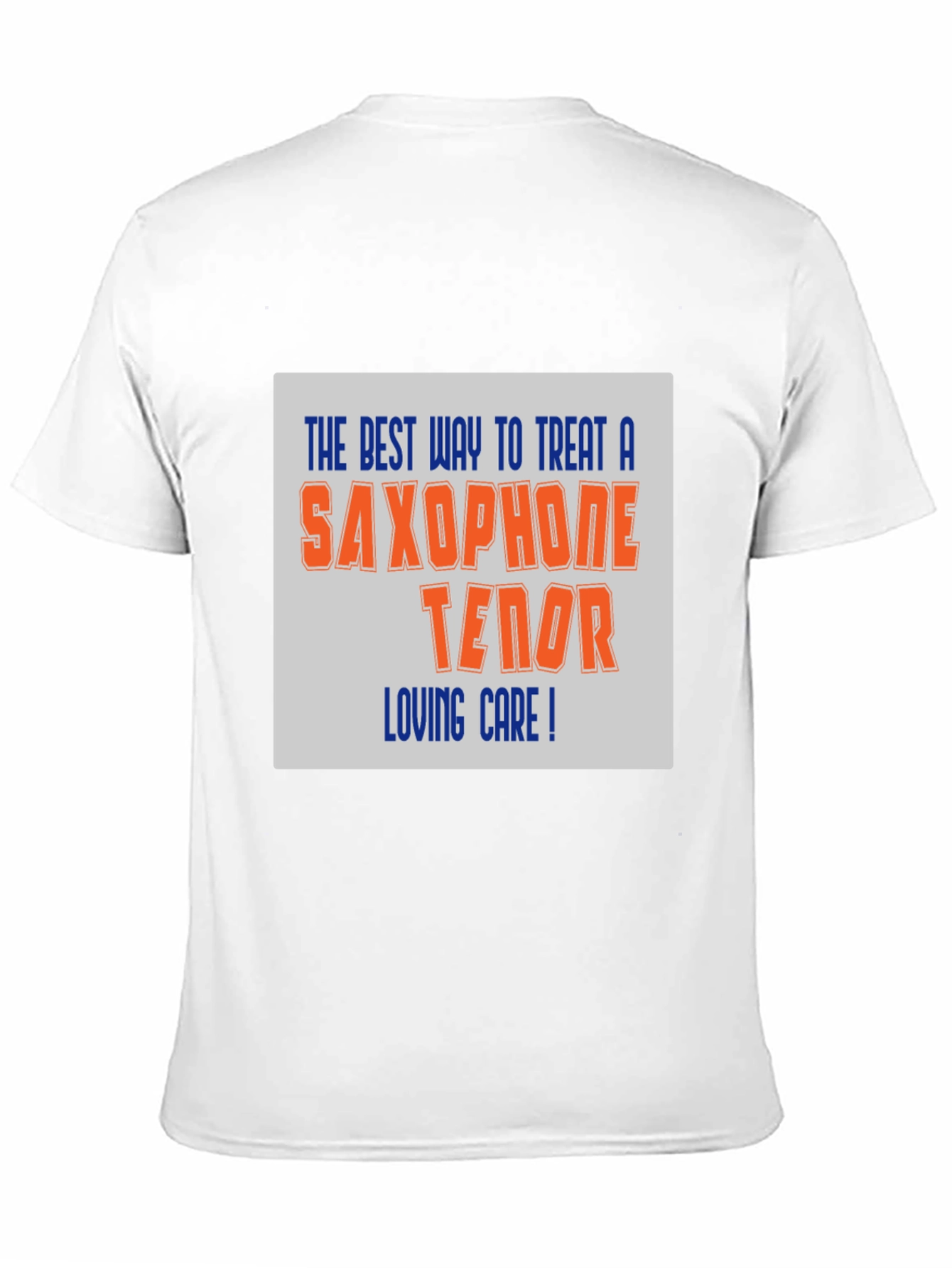 Black Saxophone Tenor Loving Care T-Shirt view 11