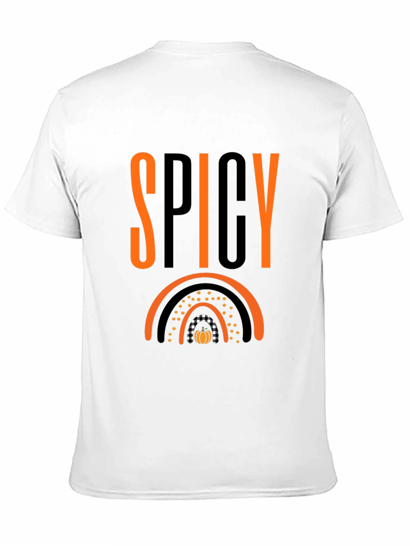 Black Spicy Pumpkin Rainbow Graphic Tee view 11
