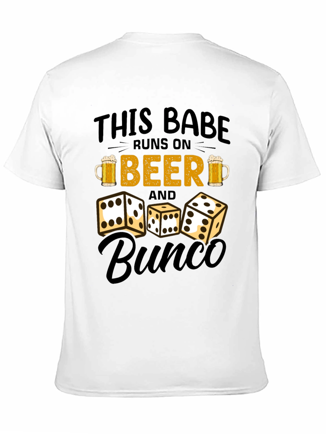 Runs on Beer and Bunco T-Shirt - 11