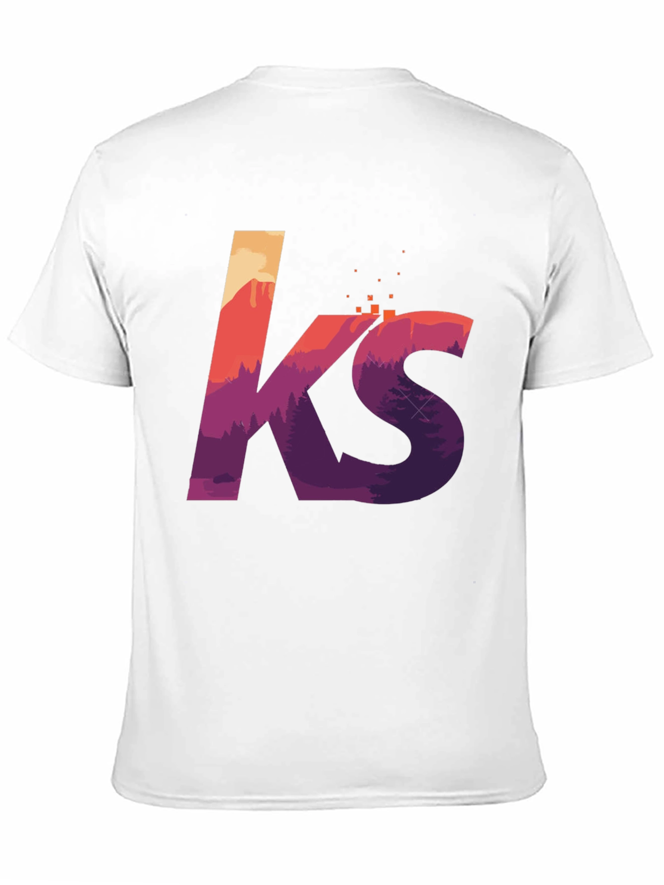 Black KS Mountainscape Graphic Tee - Soft Cotton Blend view 11