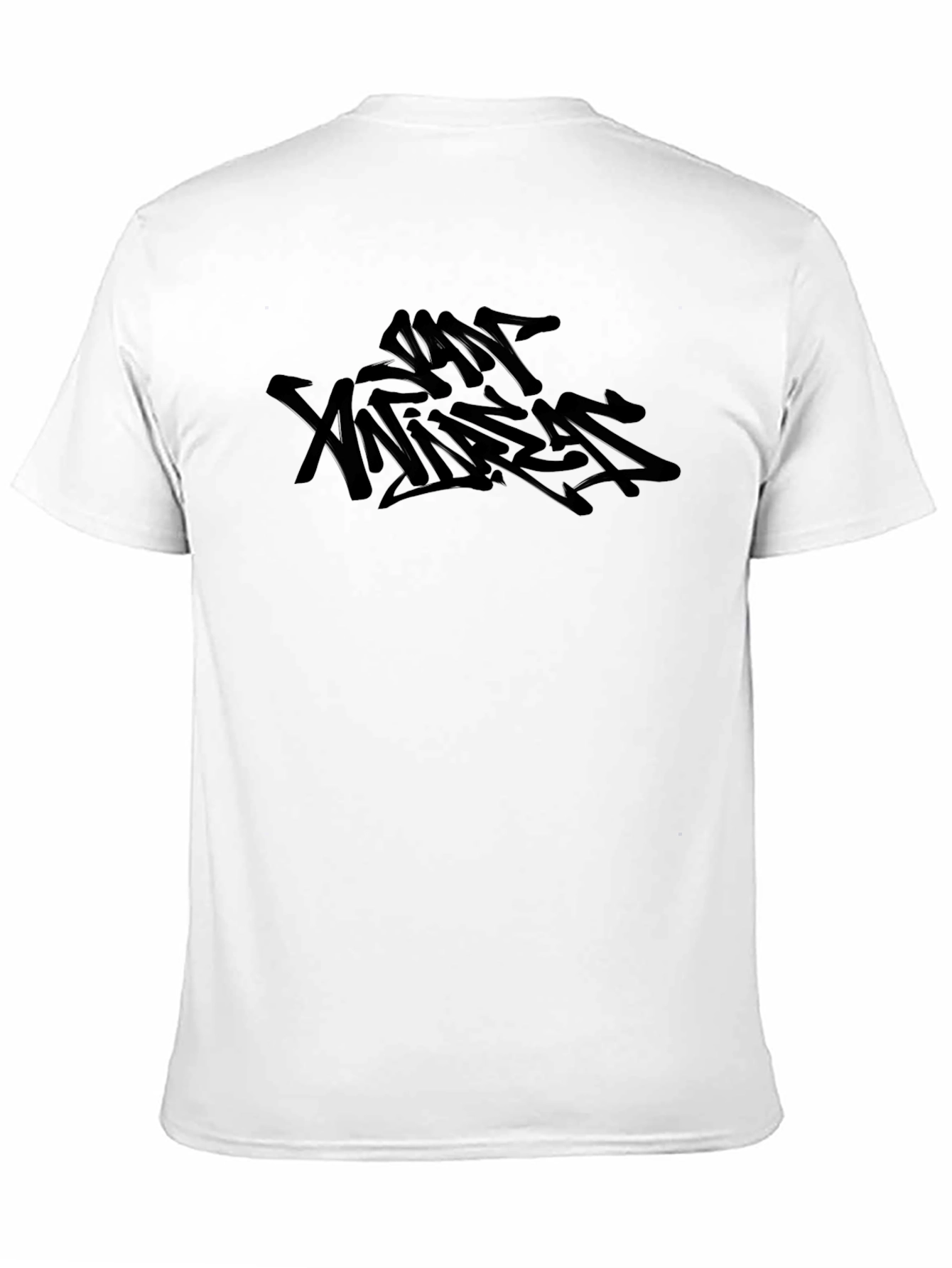 Black Urban Graffiti Style Graphic Tee - Black view 11
