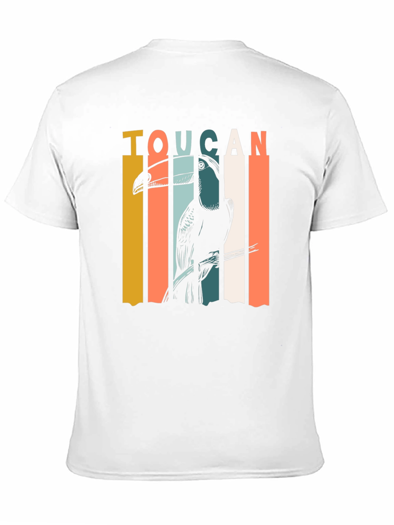 Black Retro Toucan Graphic T-Shirt - Classic Style view 11