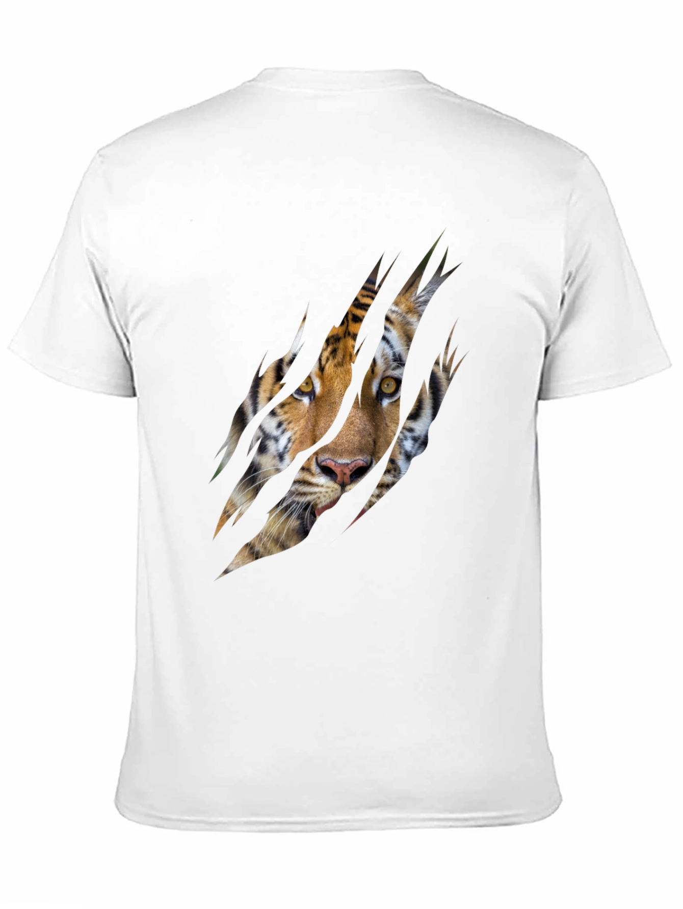 Black Tiger Claw Graphic Tee - Men's Black T-Shirt view 11
